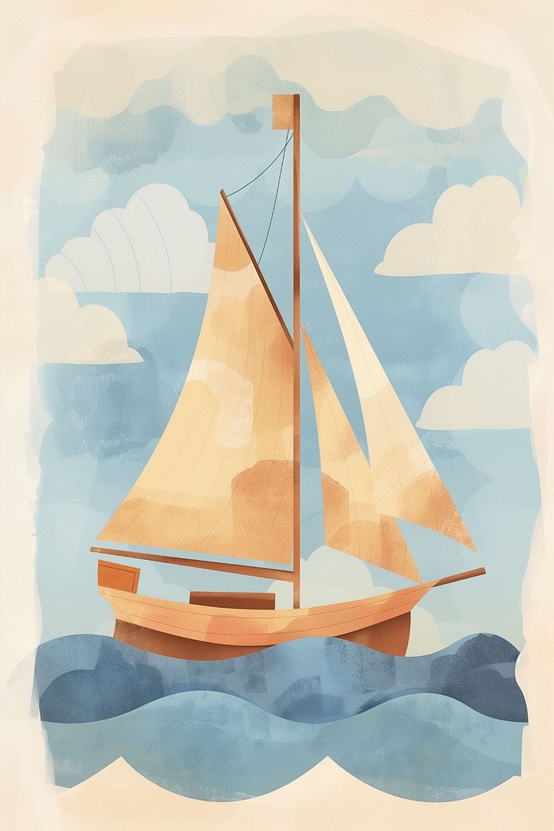 Poster - Zeilboot