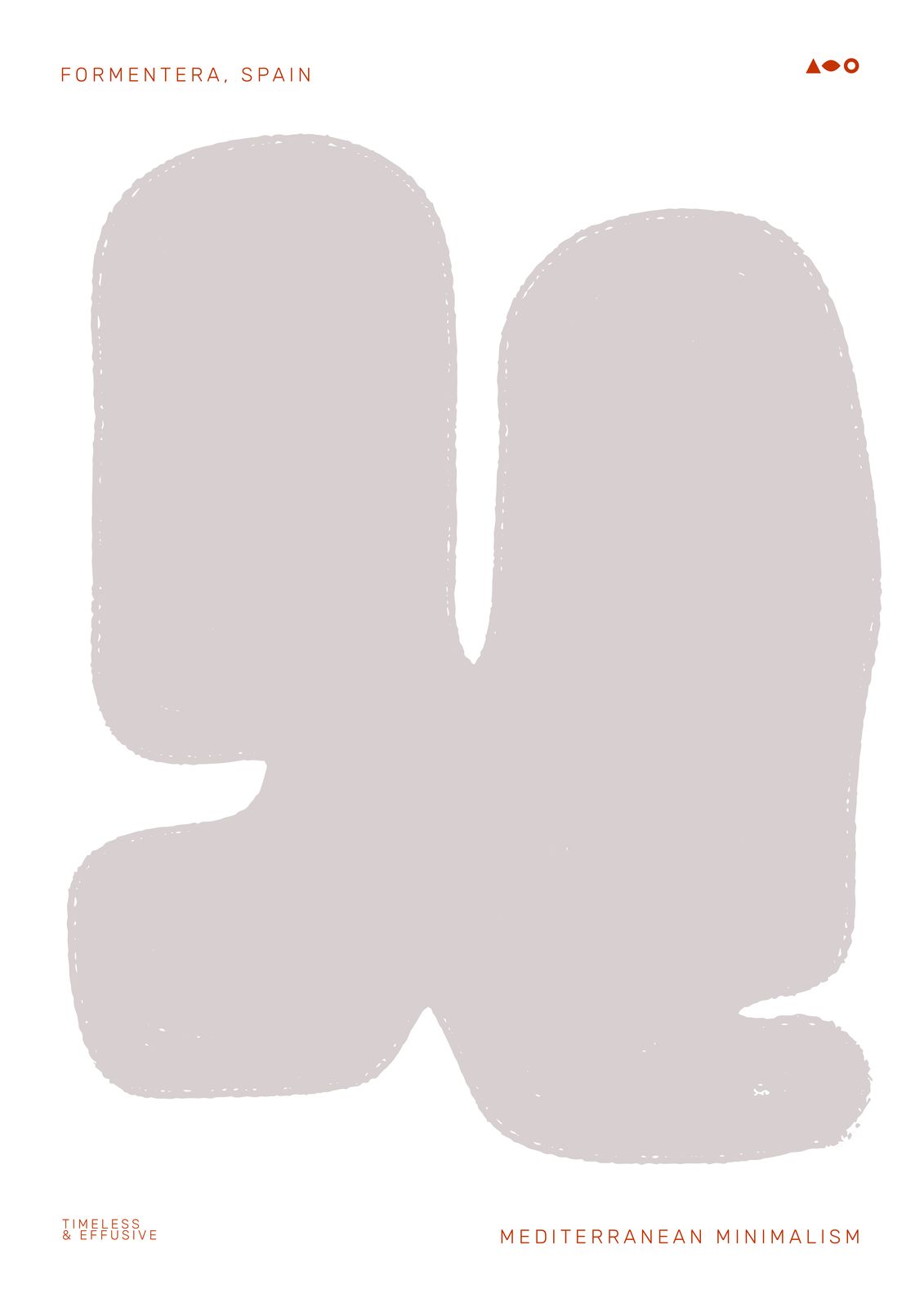 Poster - Mediterrane Minimalisme