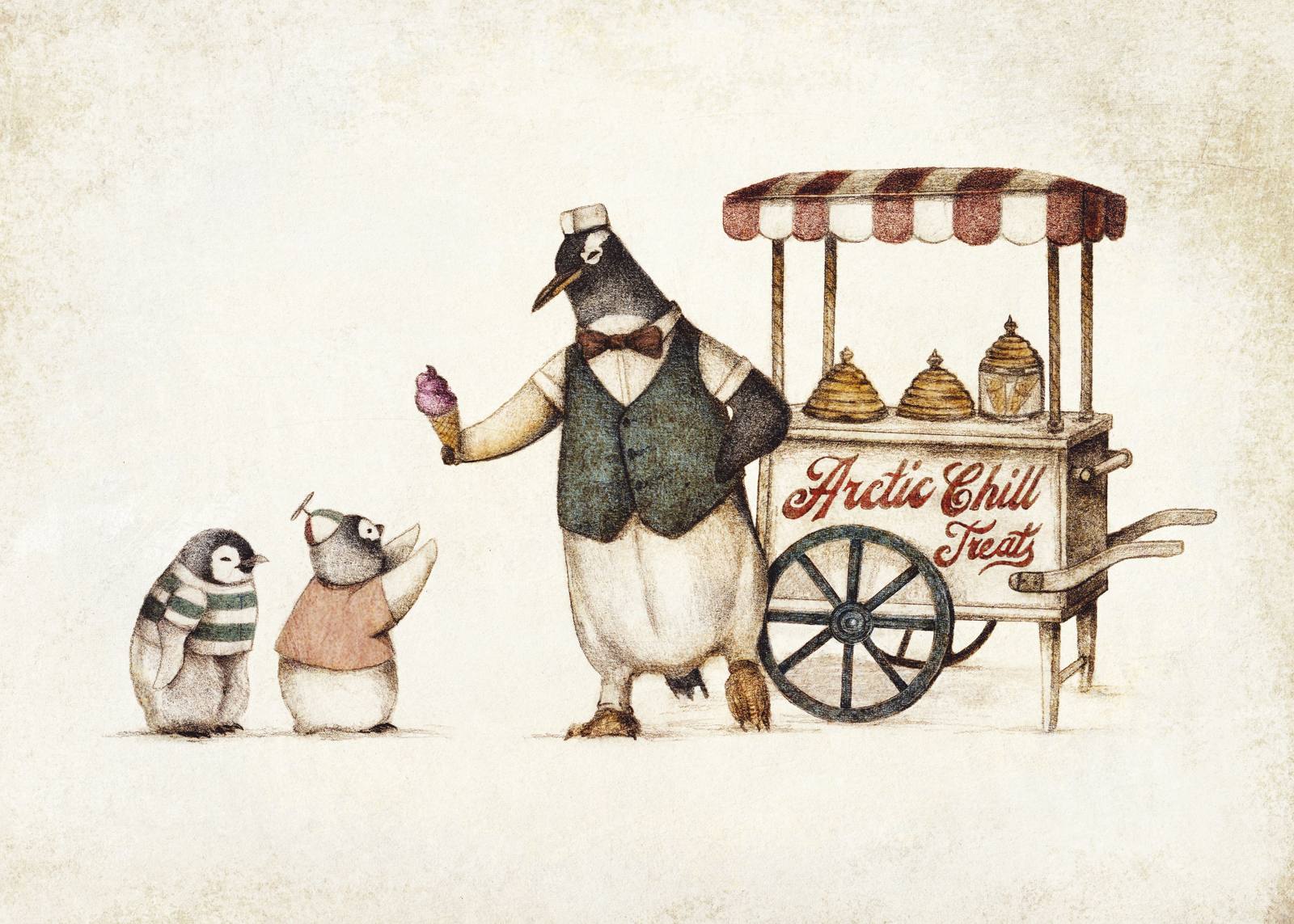 Poster - Pinguïn IJs