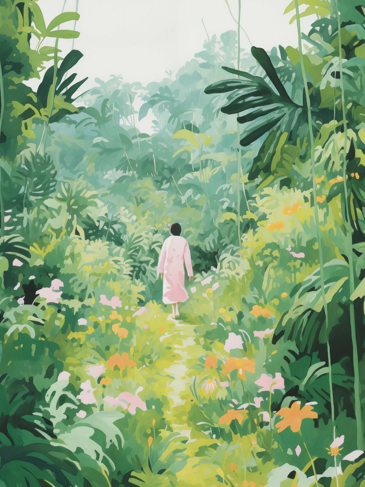 Poster - Serene Jungle Wandeling