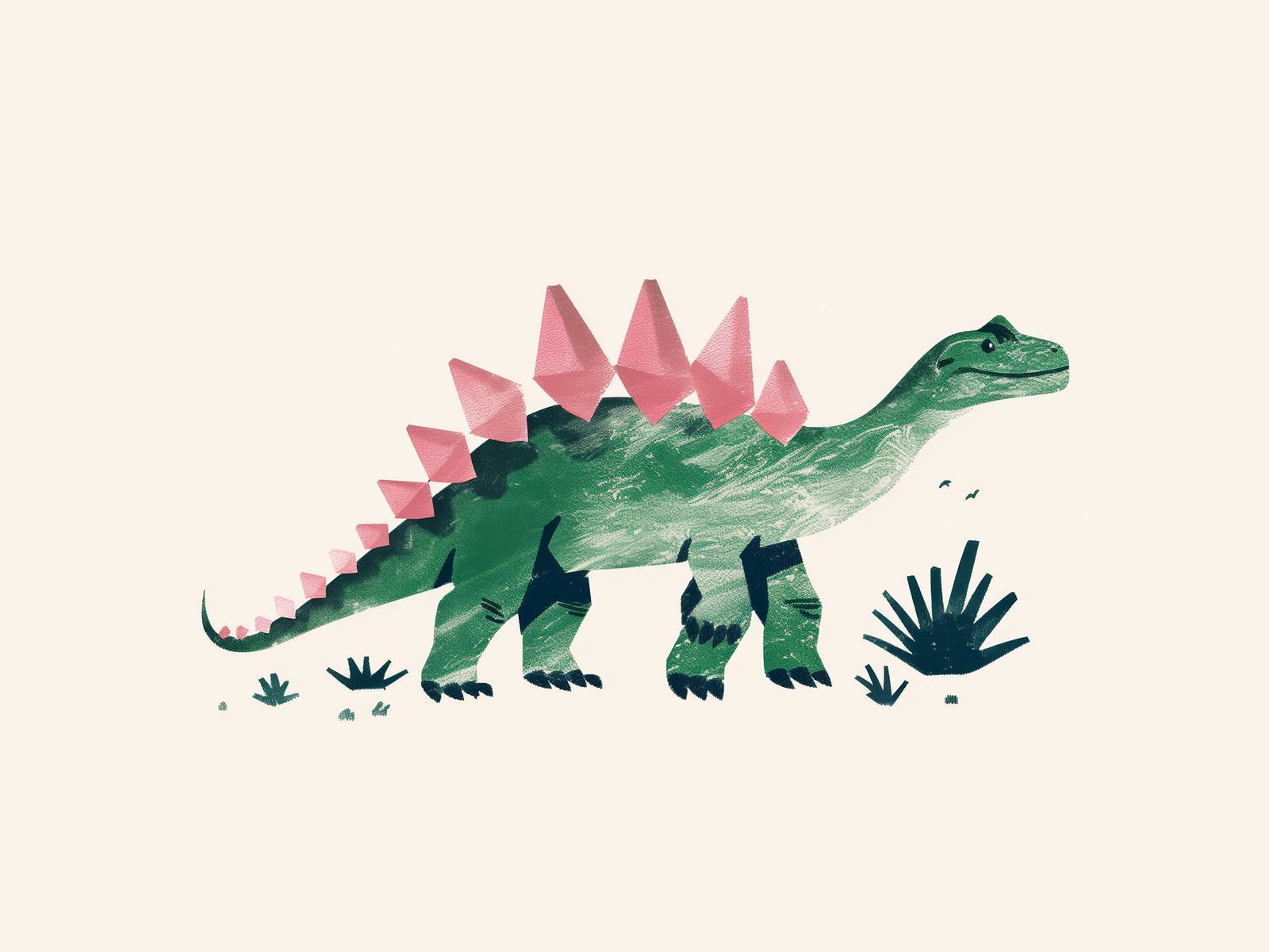 Poster - Dinosaurillustratie
