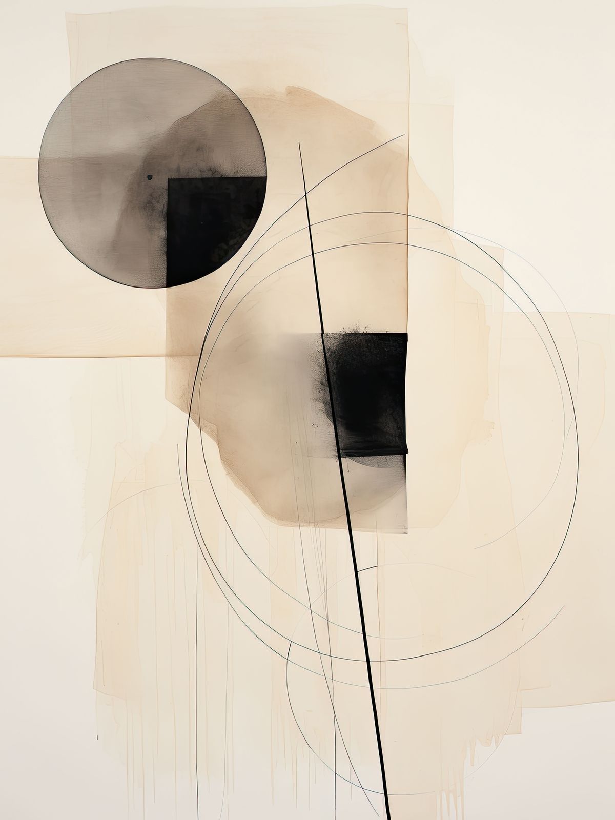 Poster - Abstracte Cirkels