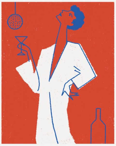Poster - Elegante Martini Figuur
