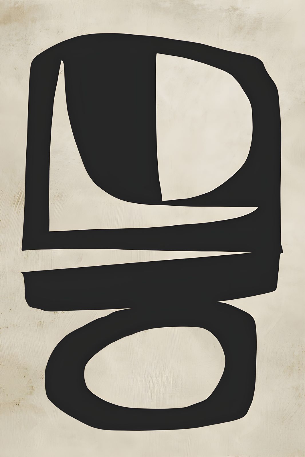 Poster - Abstract Zwart Ontwerp