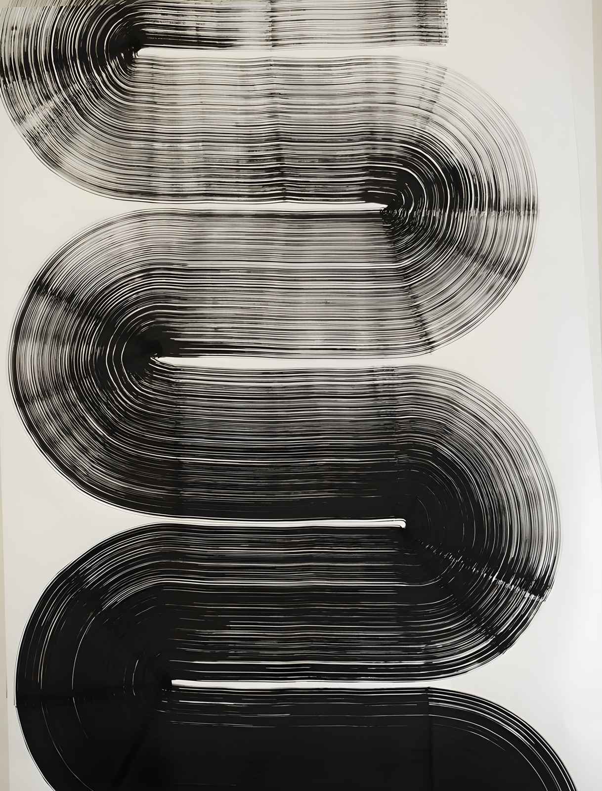 Poster - Abstracte Zwarte Lijnen