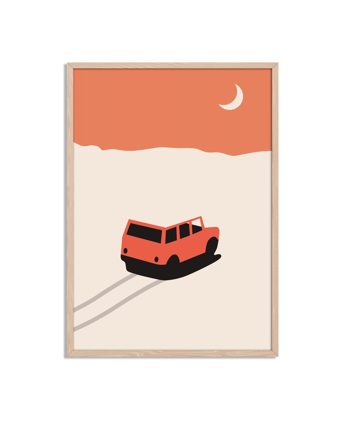 Woestijn Nacht Rit Poster