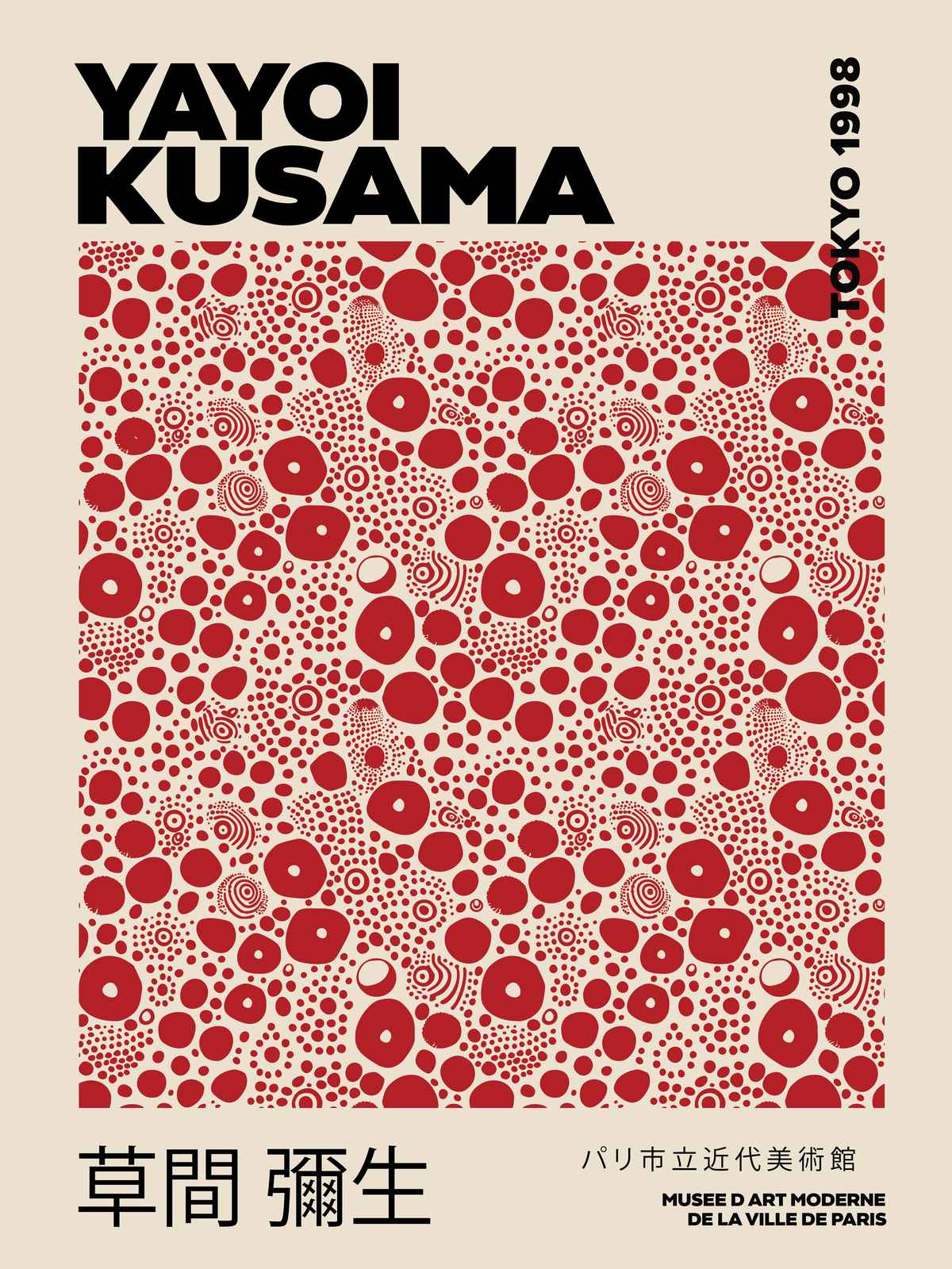 Poster - Yayoi Kusama Tokyo 1998