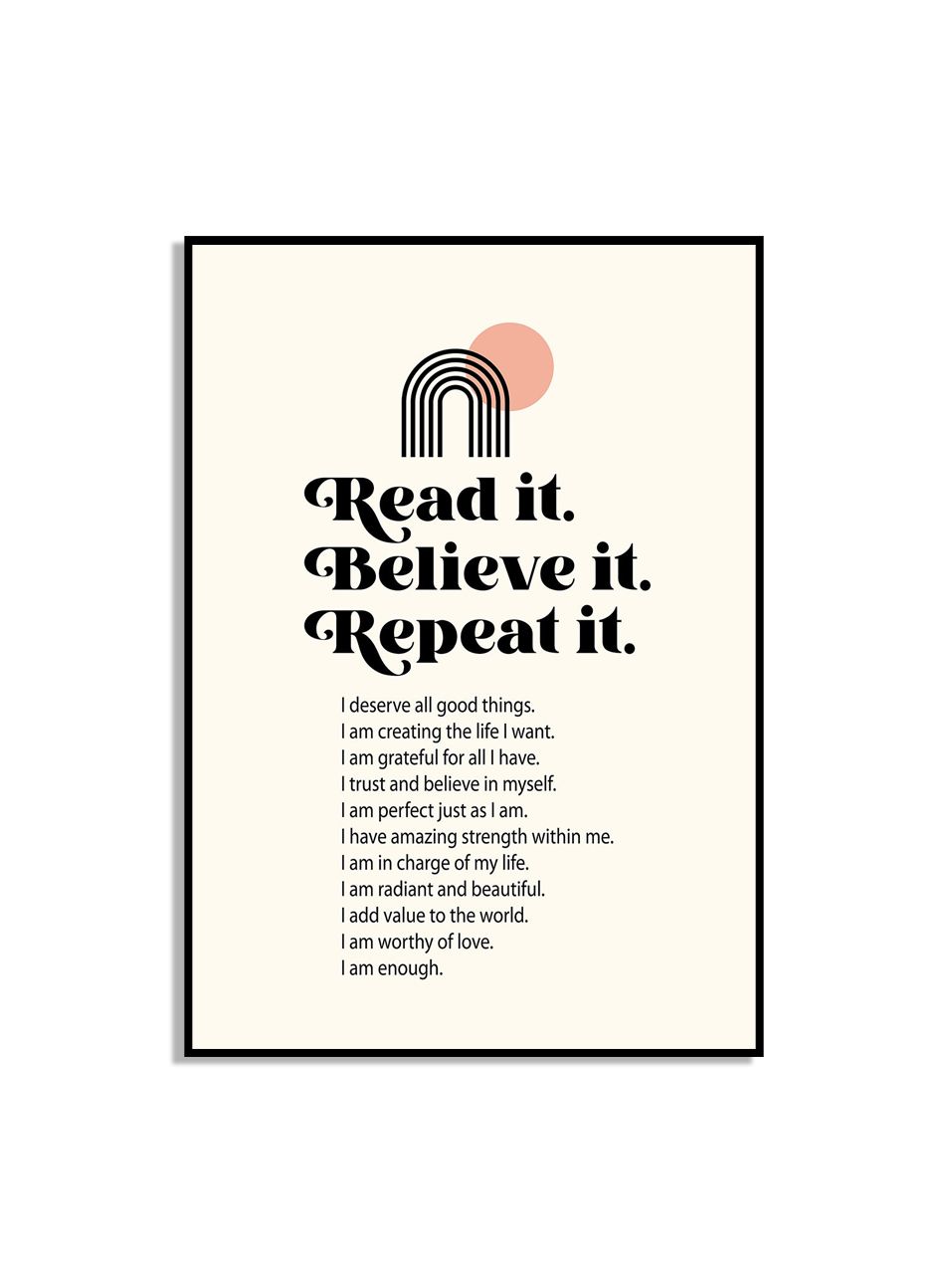 Inspirerende Quote Poster