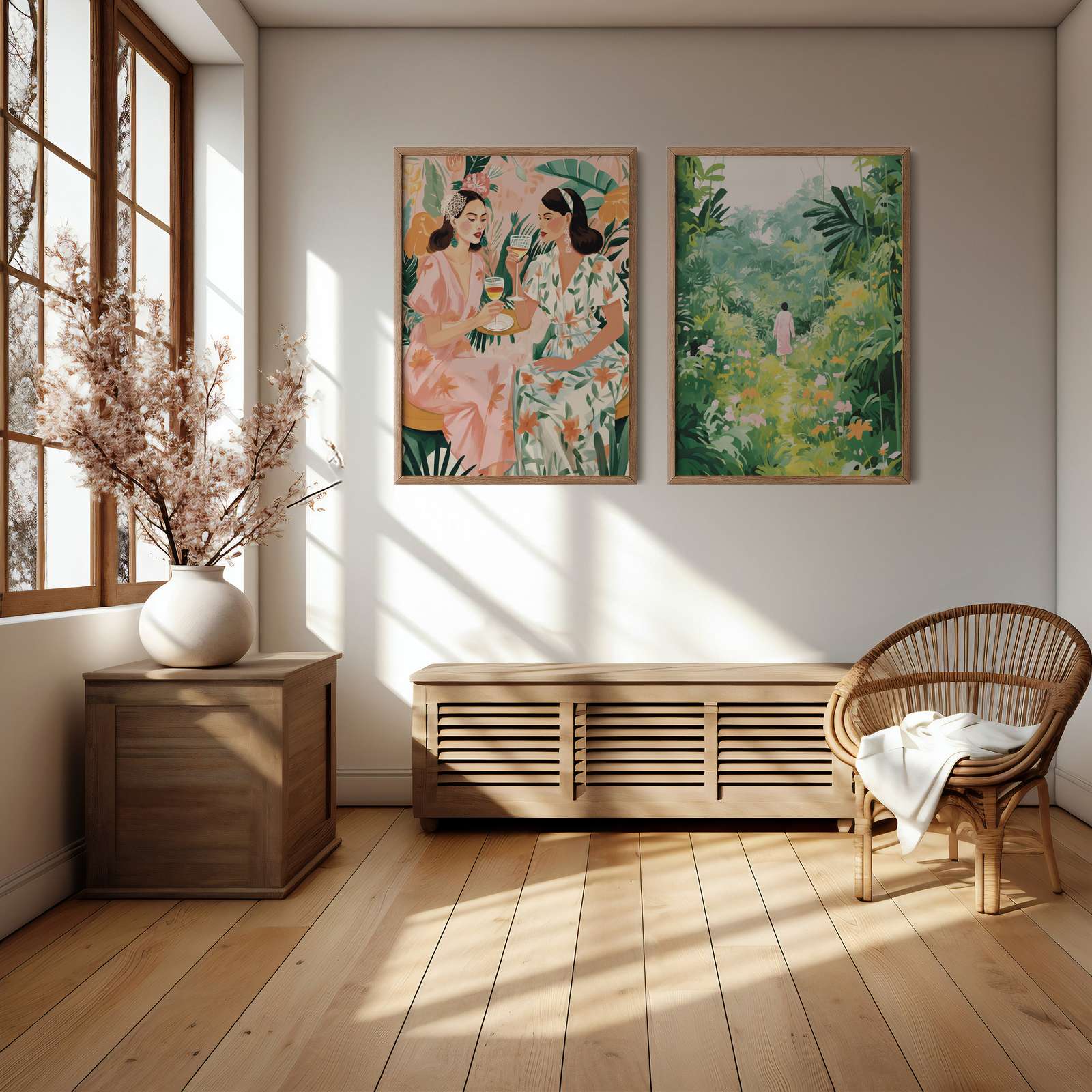 Poster - Reis in het Groen / Set van 2