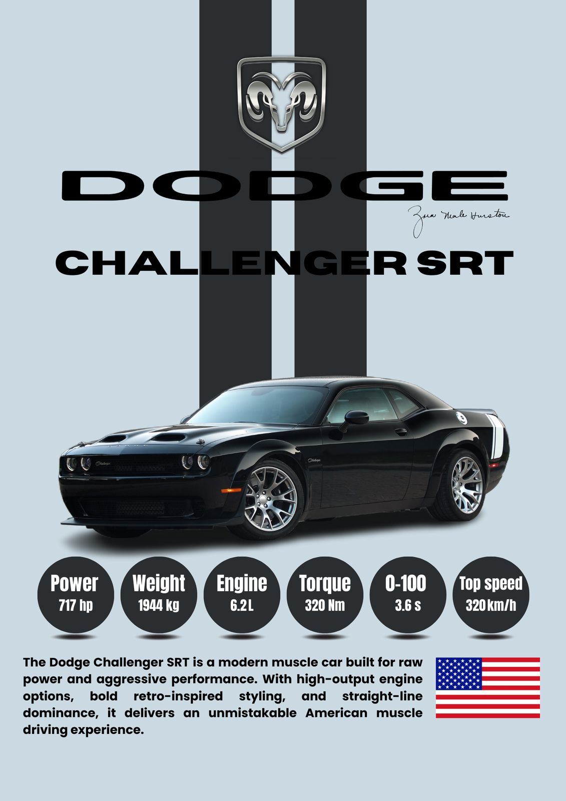 Poster - Dodge Challenger SRT