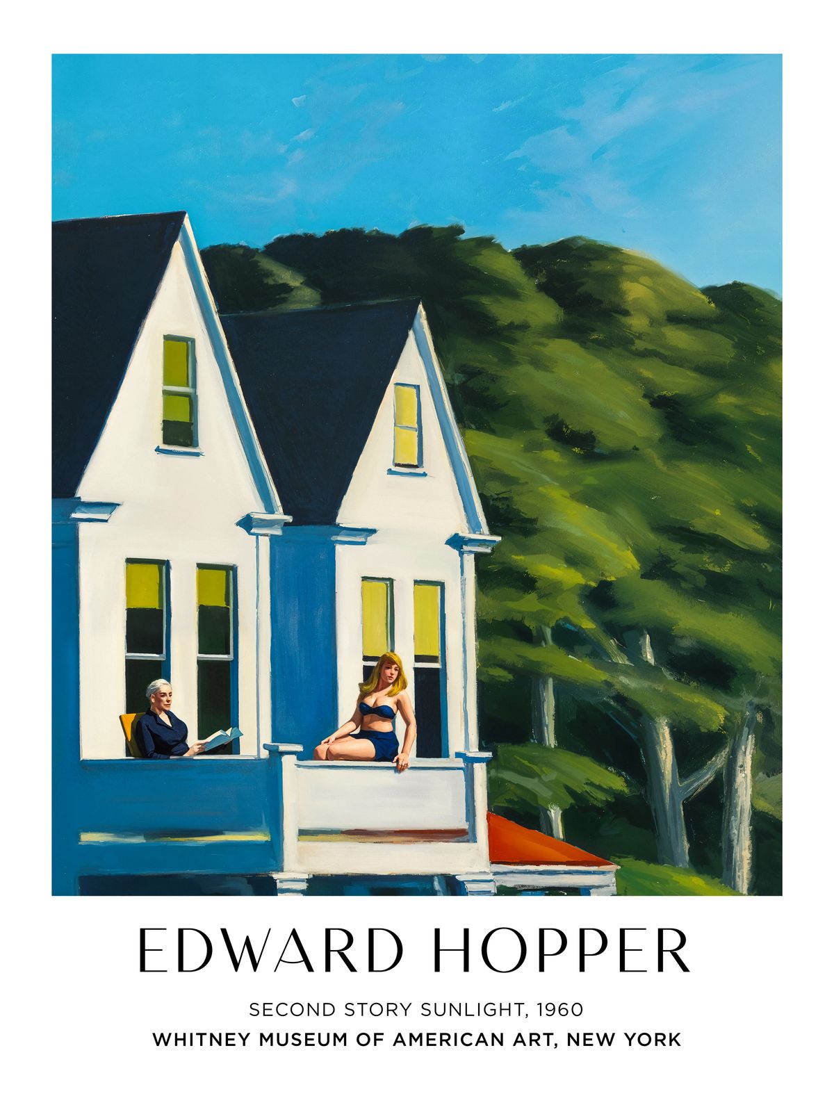 Poster - Second Story Sunlight door Edward Hopper