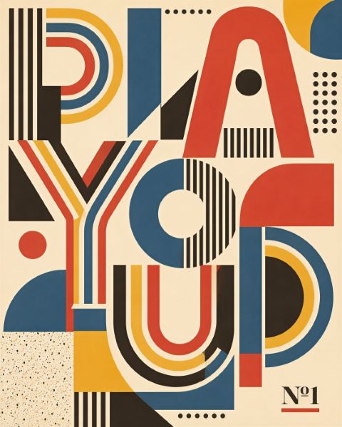 Poster - Speels Geometrisch Ontwerp