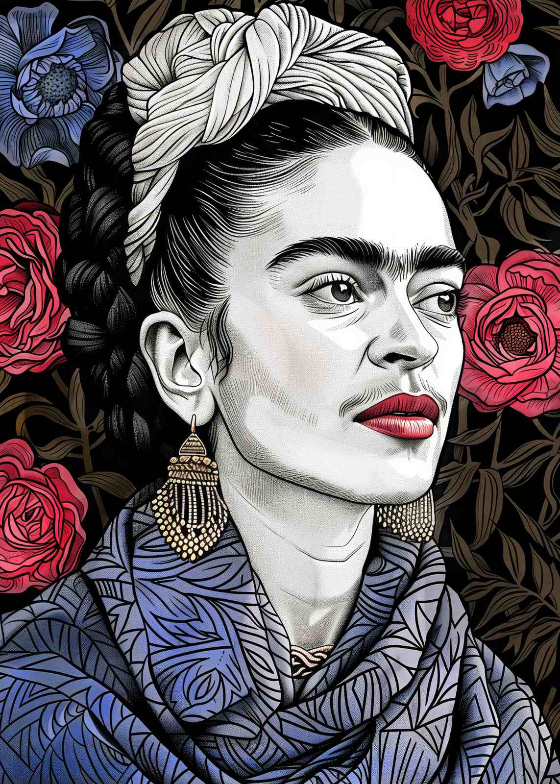 Poster - Frida Kahlo Portret