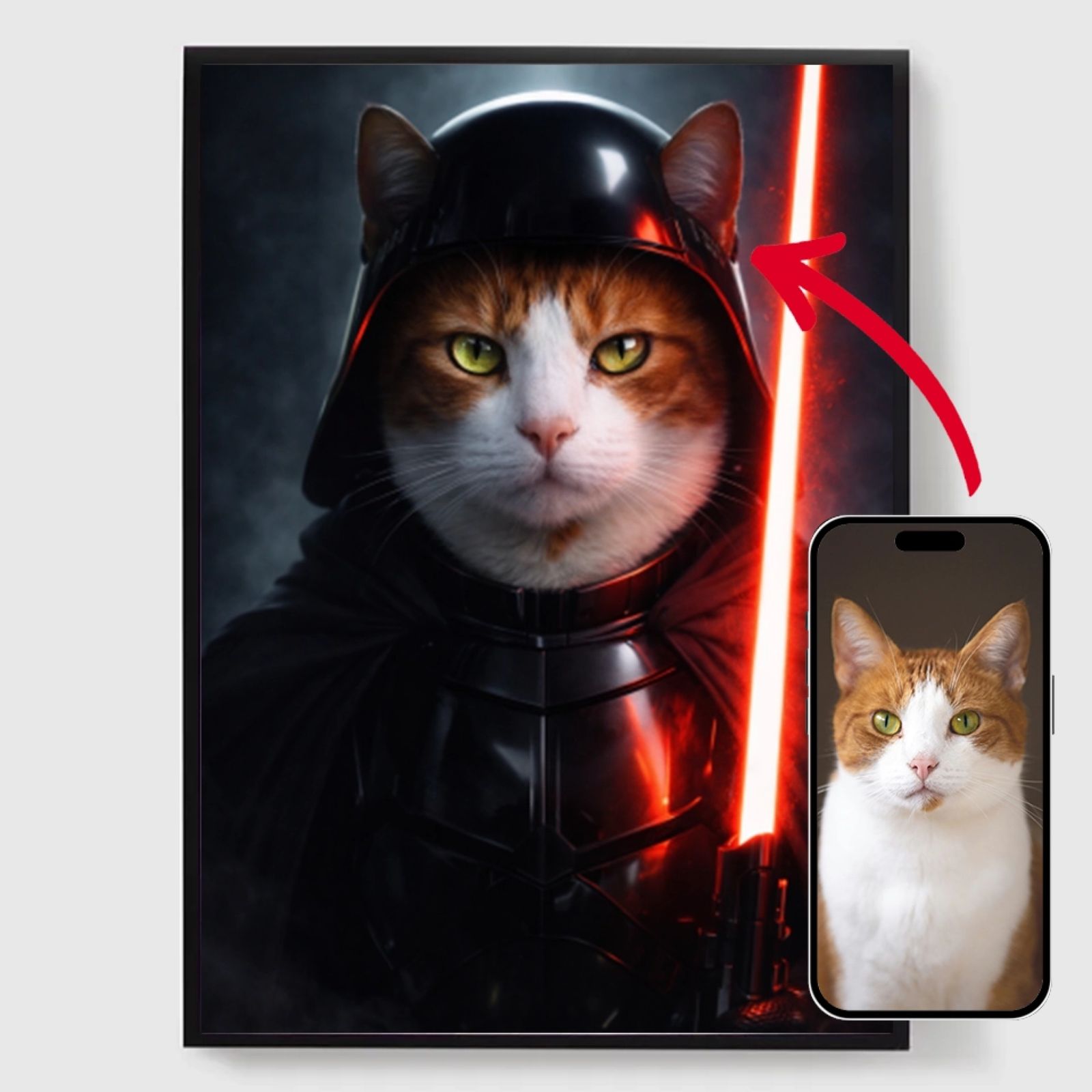 Gepersonaliseerde Poster - Heer van de Kattenbak - AI Poster