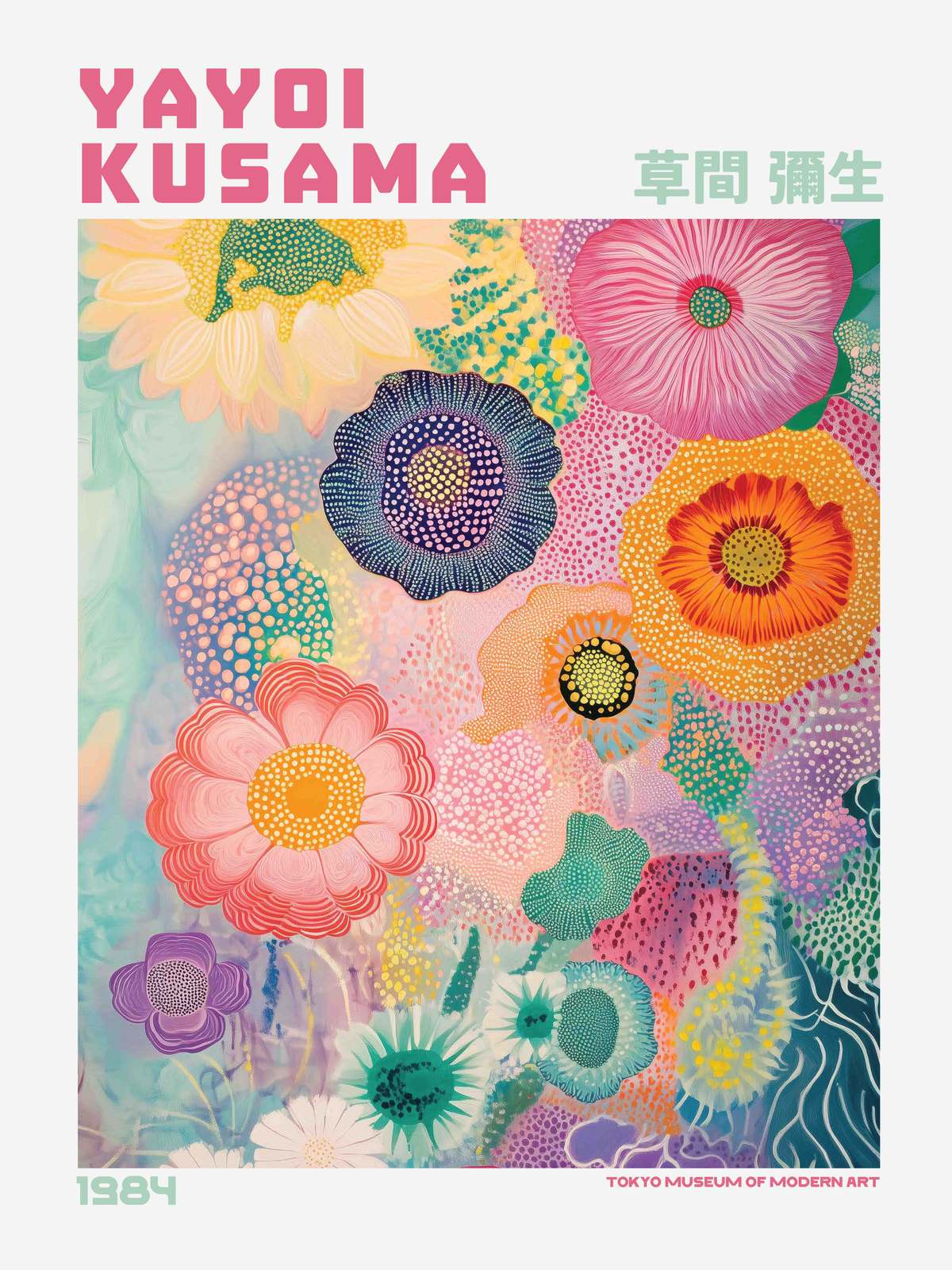 Poster - Yayoi Kusama Kunstwerk