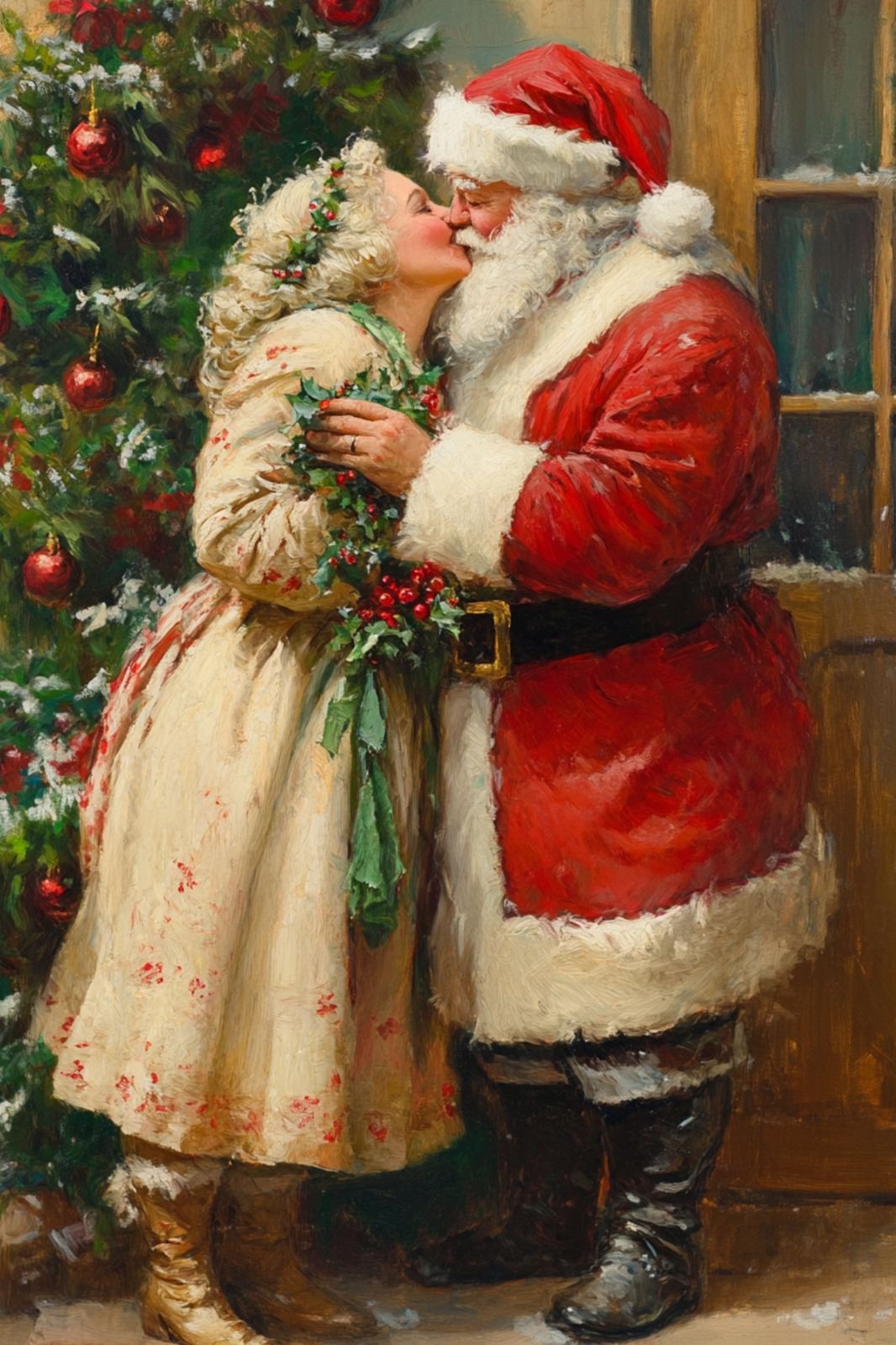 Poster - Kerstscènes van de Kerstman / Set van 3
