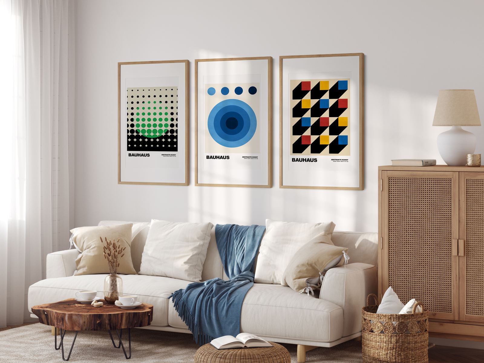 Poster - Bauhauskunst Set van 3