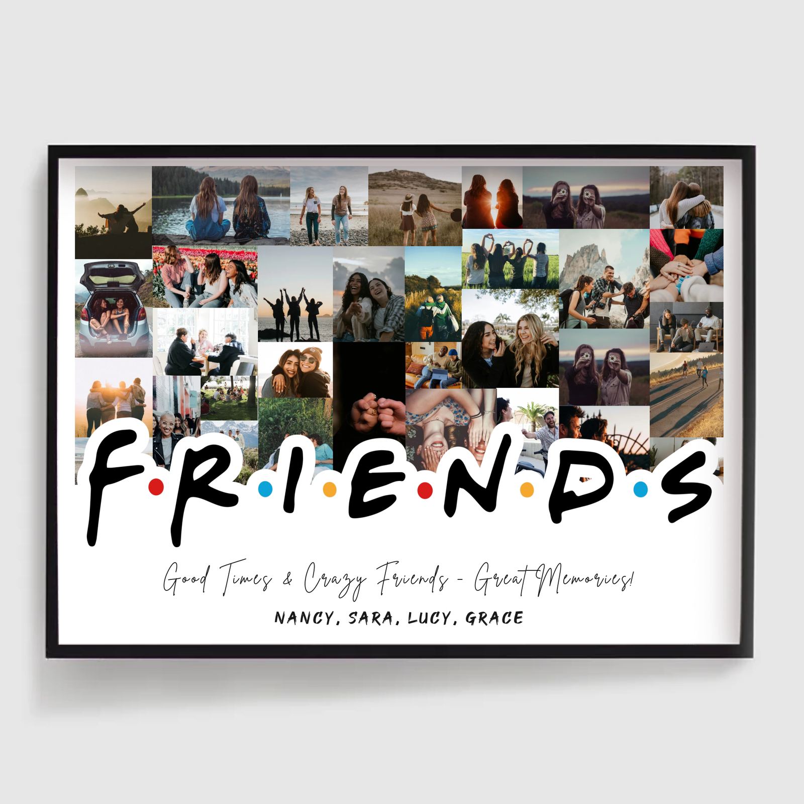 Gepersonaliseerde Posters - Beste Vrienden Fotocollage