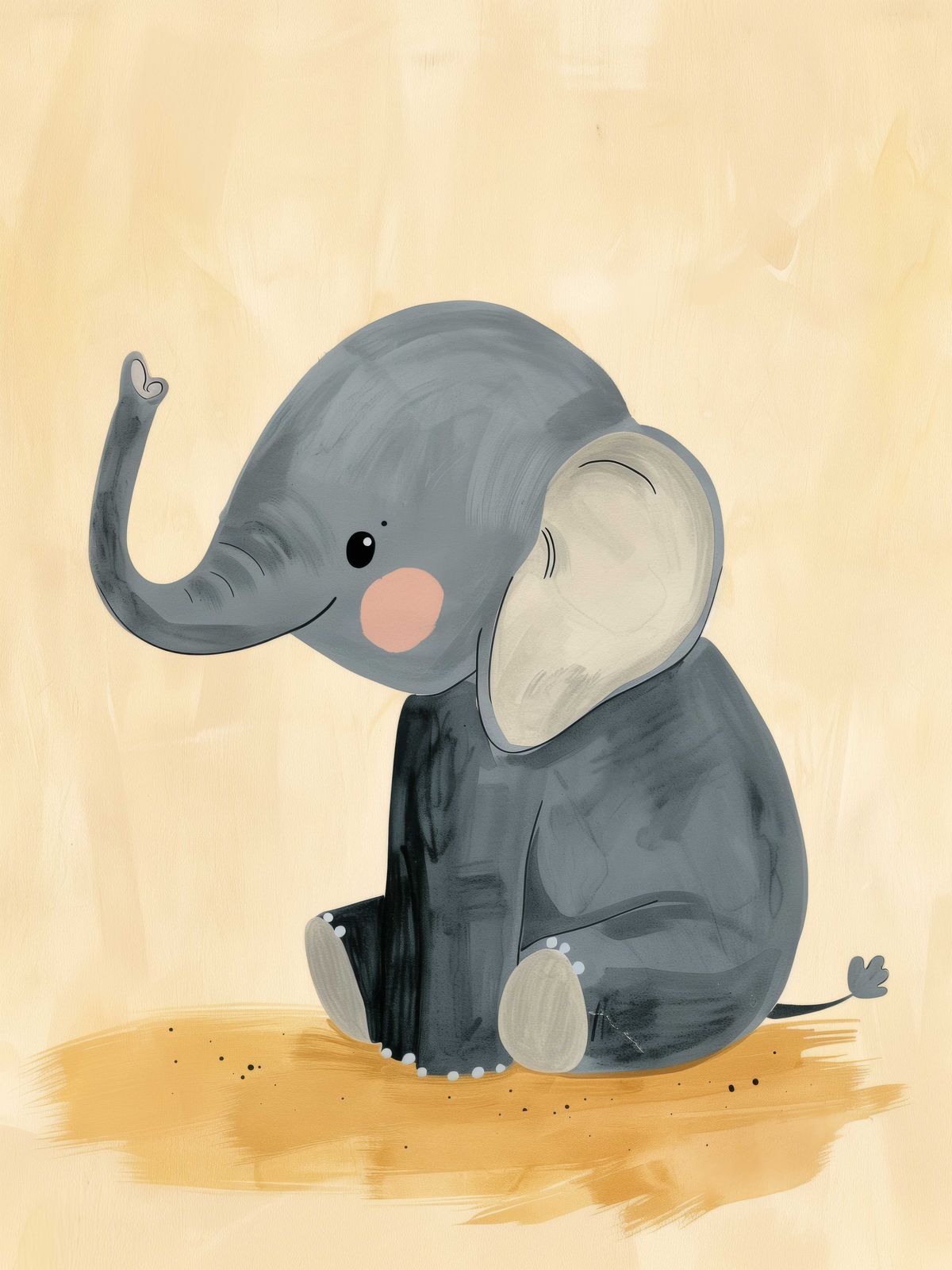 Poster - Schattige Olifant