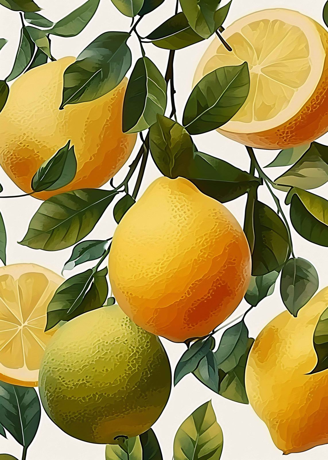Poster - Citrusvruchten