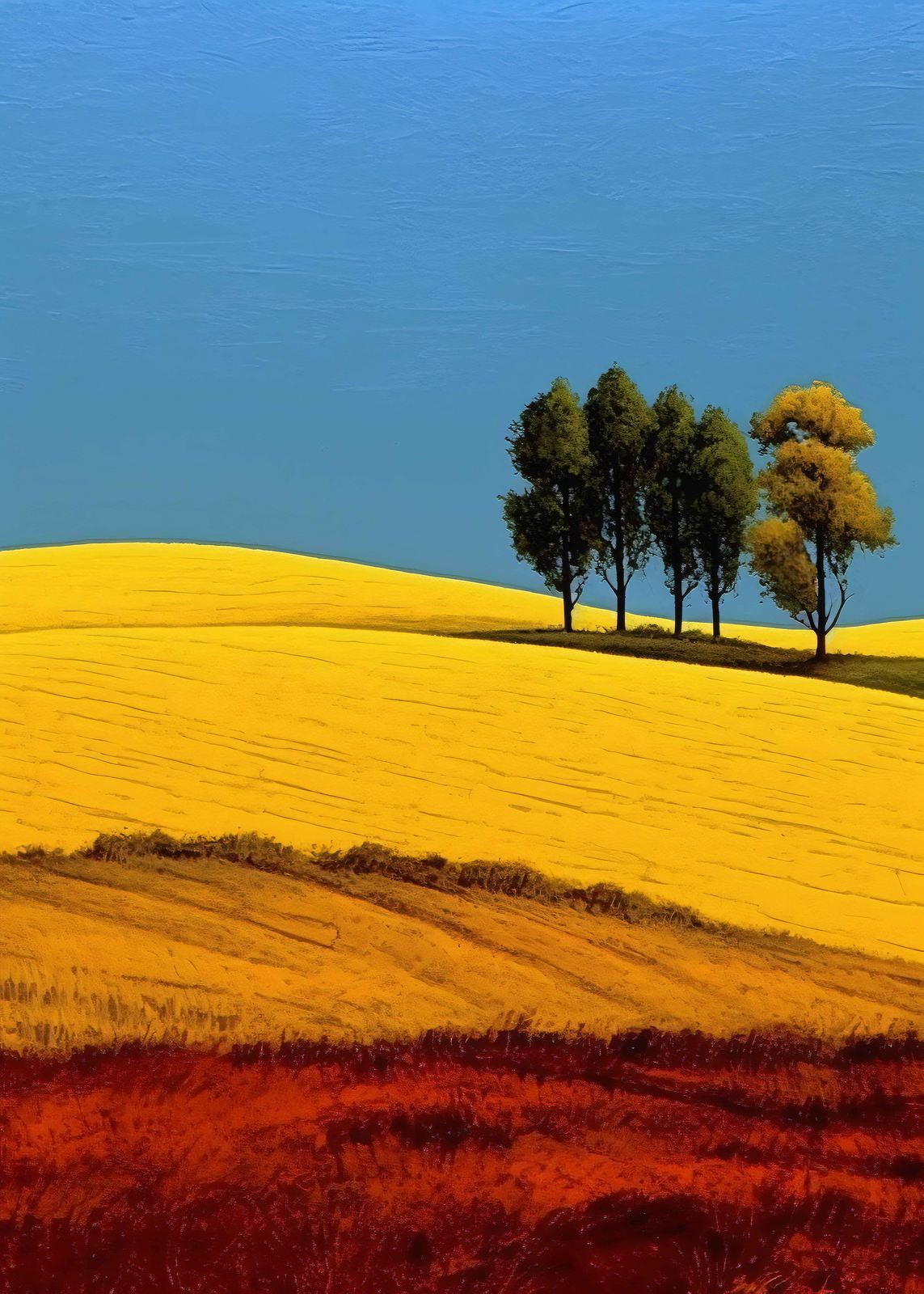 Poster - Levendig Landschap