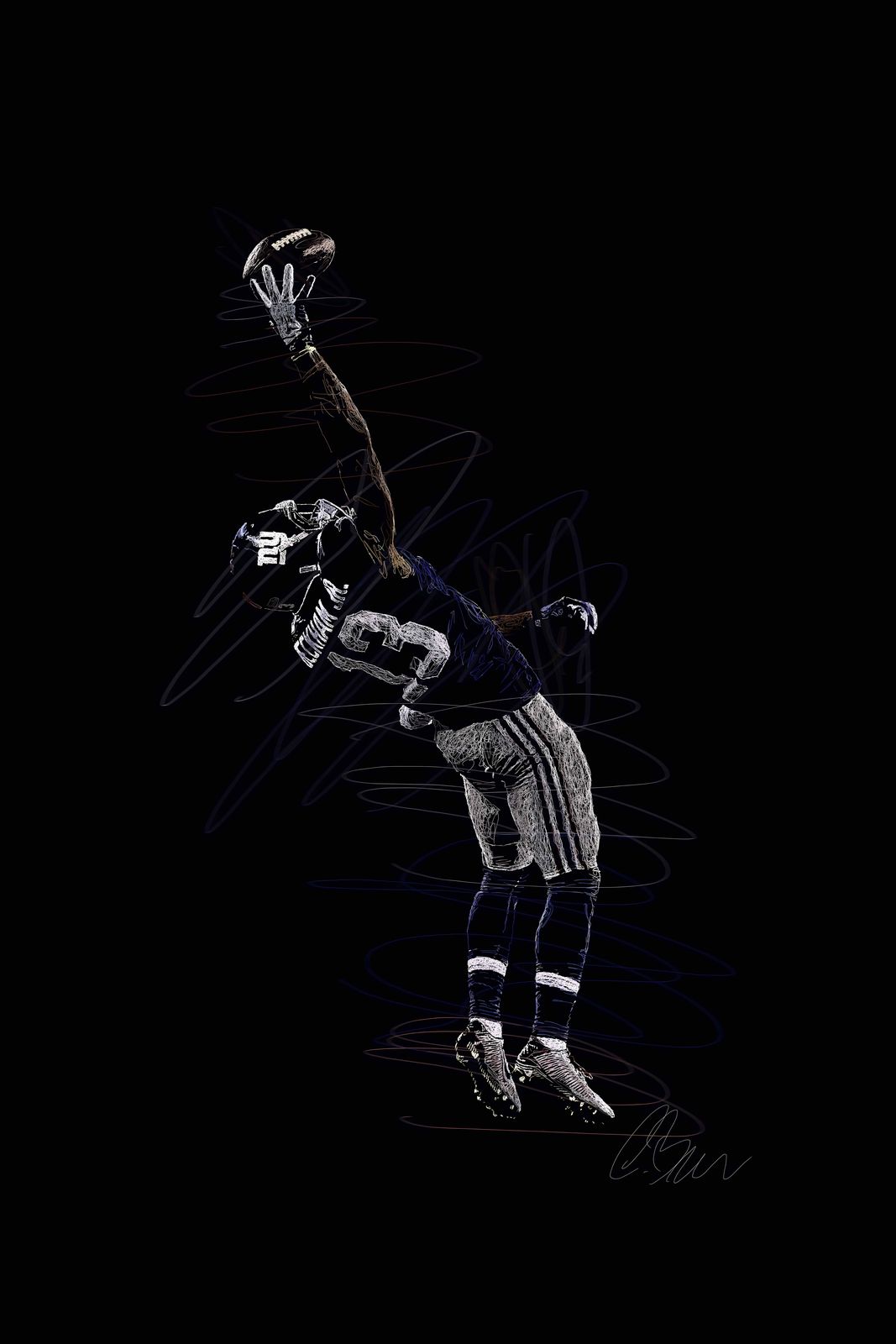 Poster - Iconische Voetbalsprong
