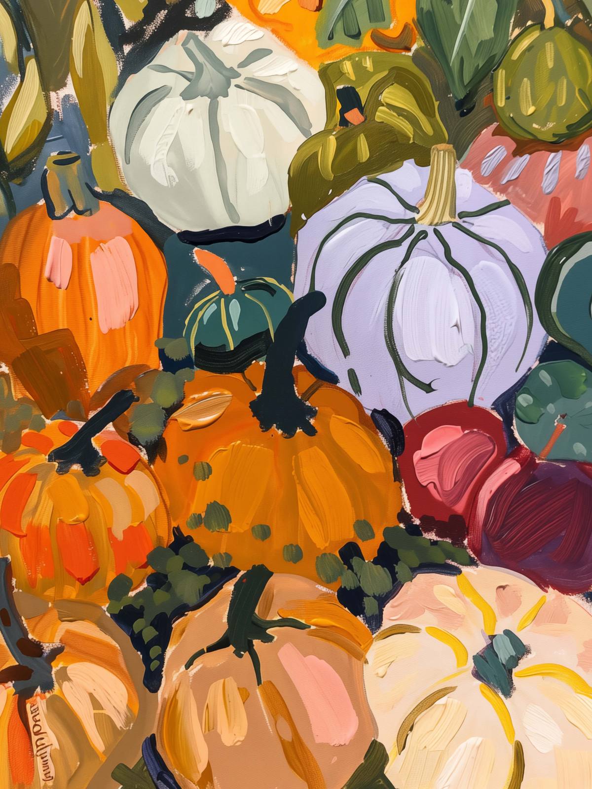 Poster - Herfst Pompoenoogst
