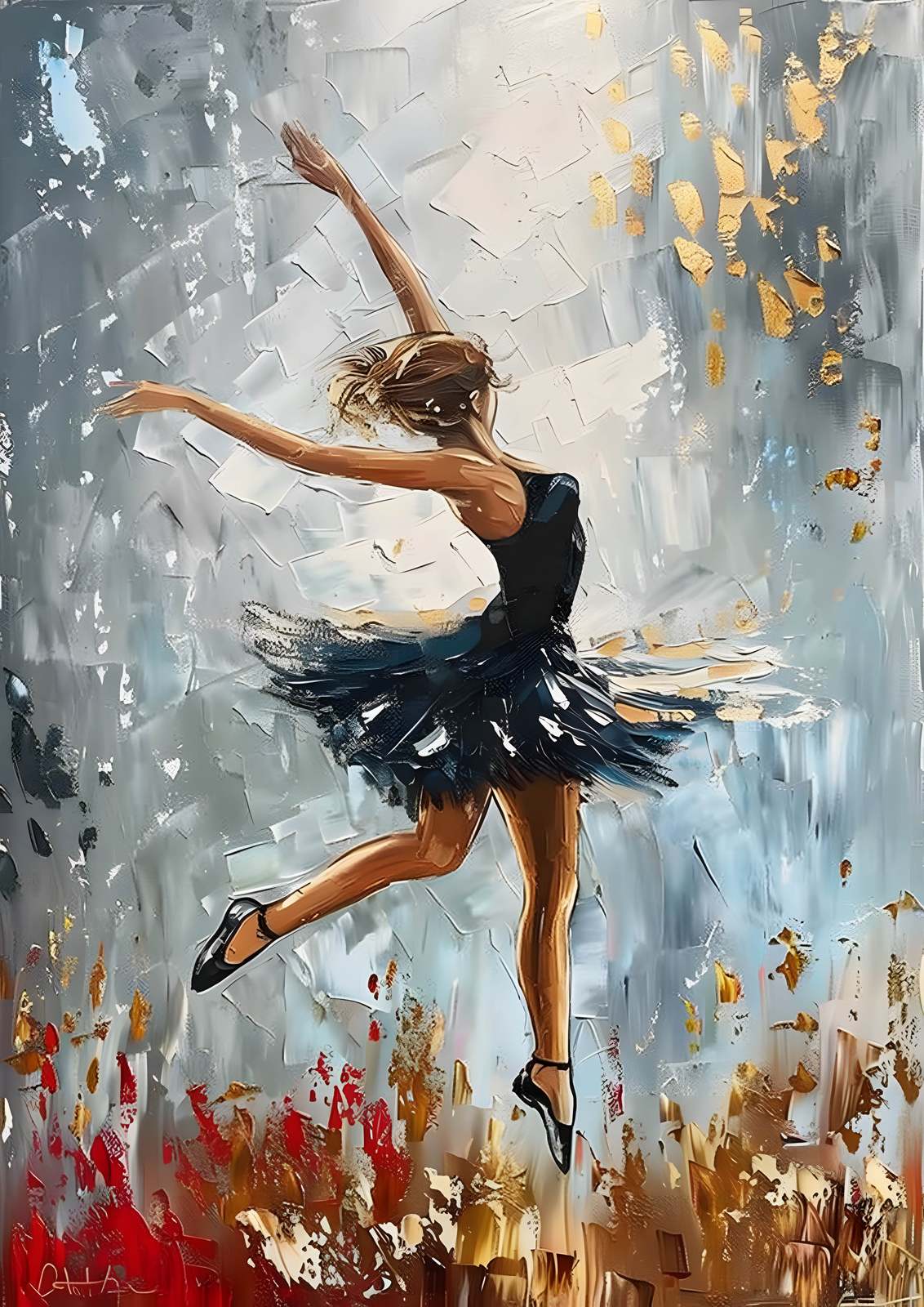 Poster - Dansende Ballerina