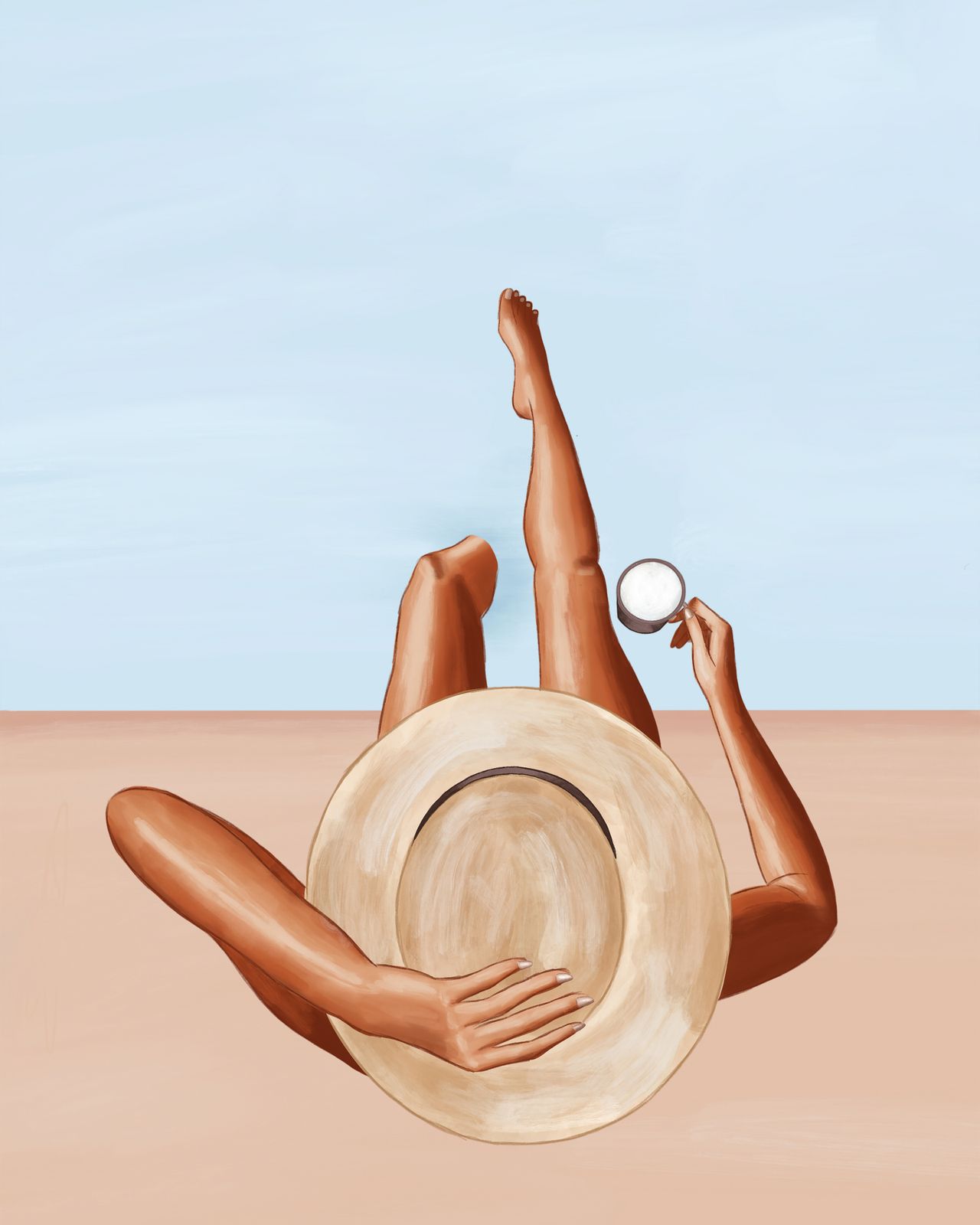 Poster - Ontspannen in de Zon