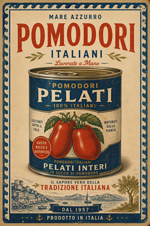 Poster - Italiaanse Tomatenblik
