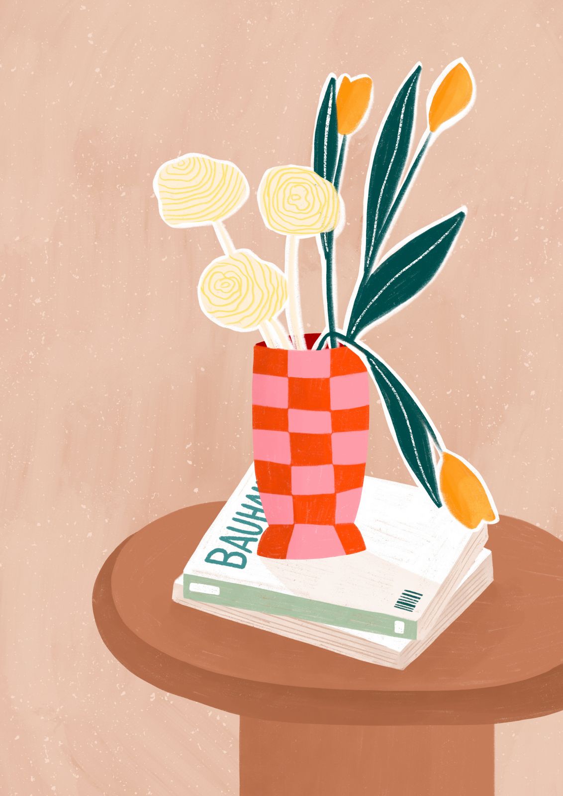 Poster - Bloemen Tafelontwerp