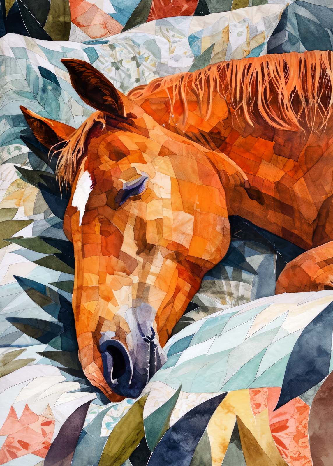 Poster - Slapend Paard