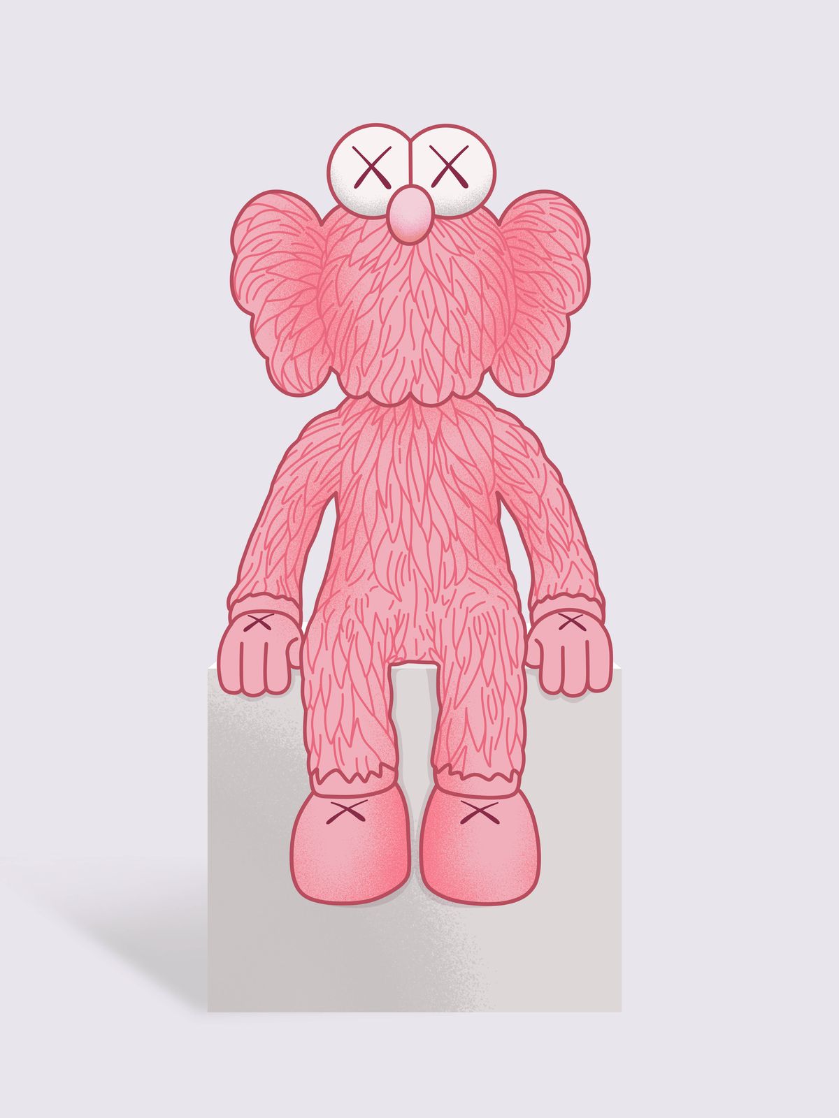 Poster - Roze Karakter