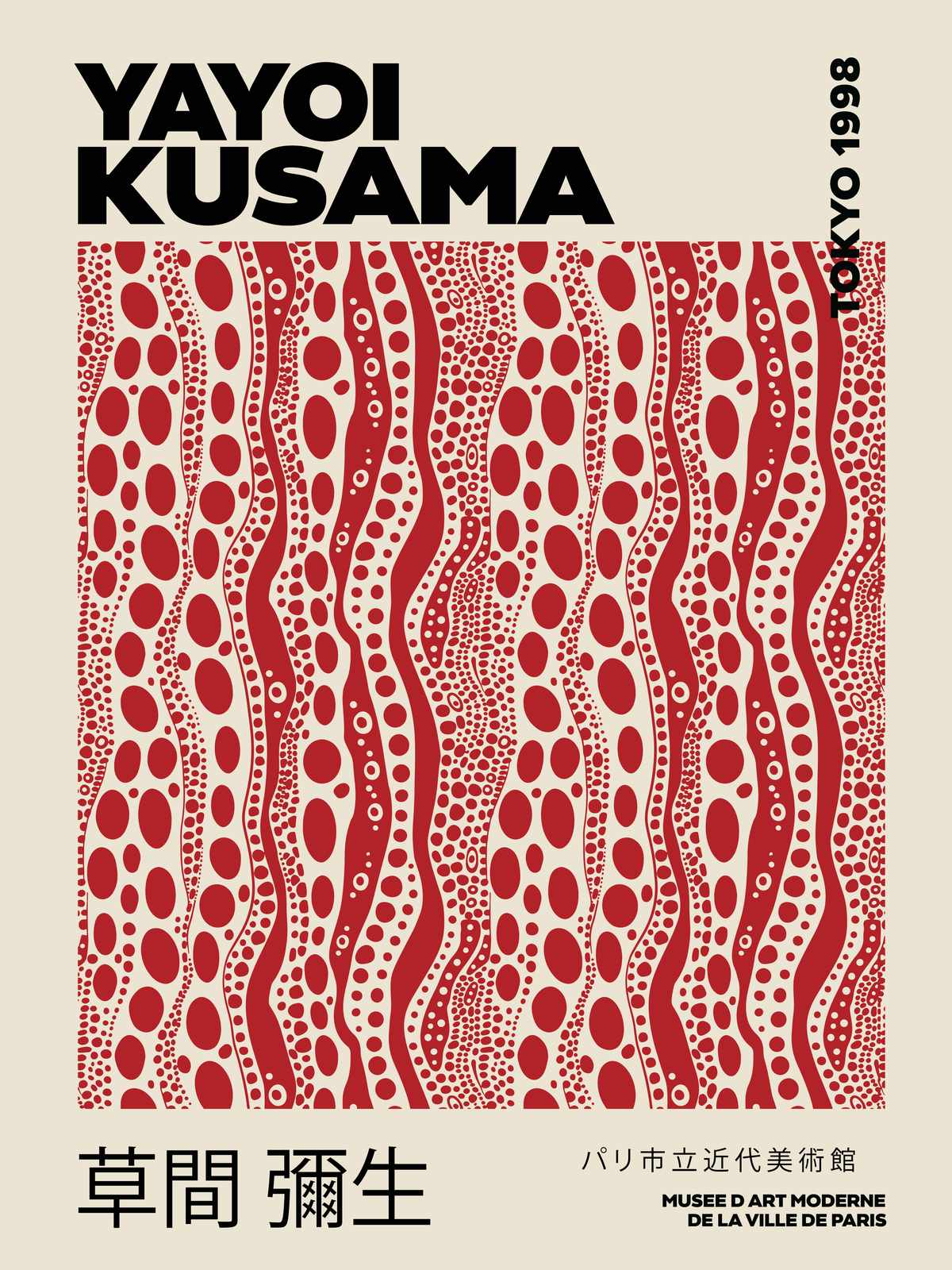 Poster - Yayoi Kusama Tokyo 1998