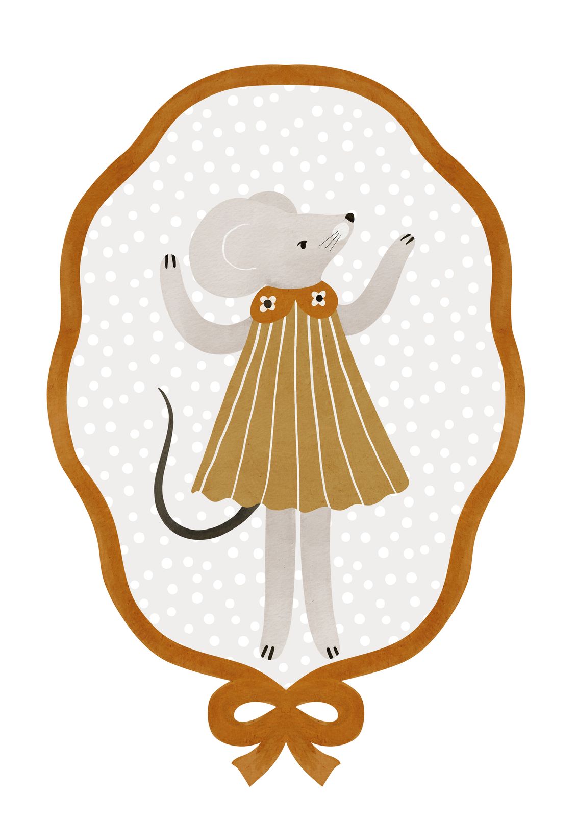 Poster - Muis in Jurk