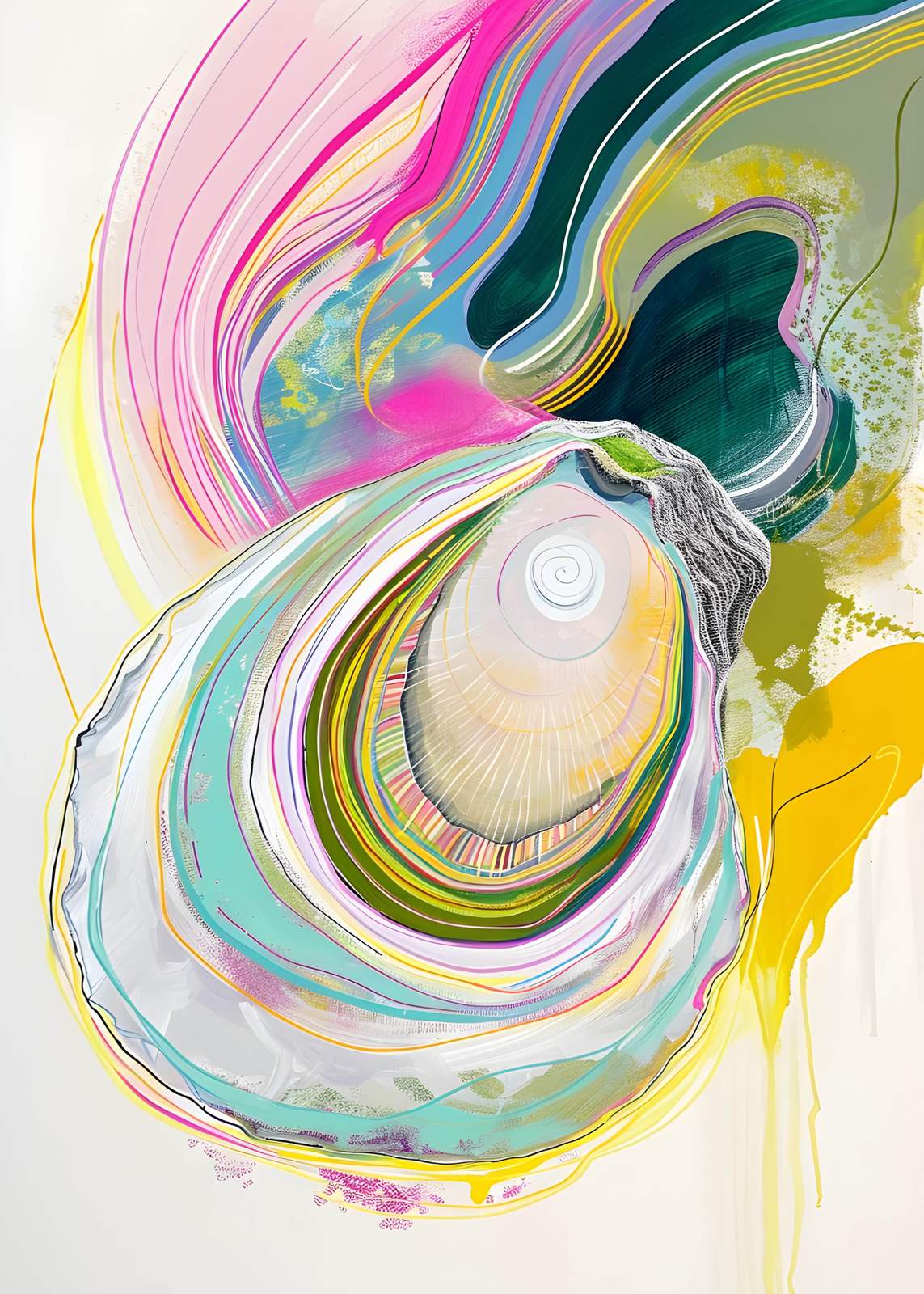 Poster - Abstracte wervelingen