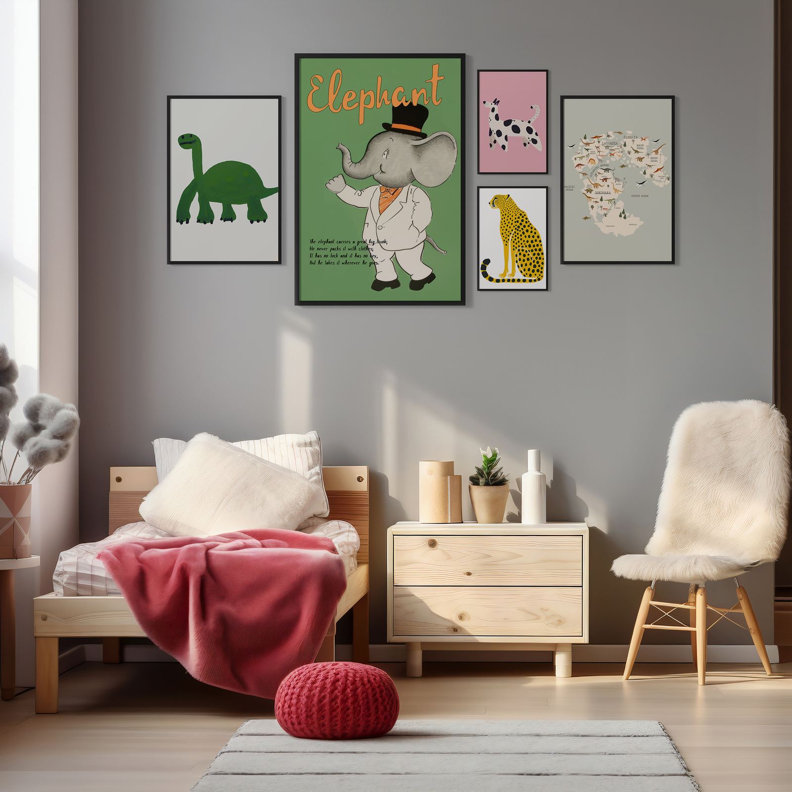 Poster - Dierenparade / Set of 5