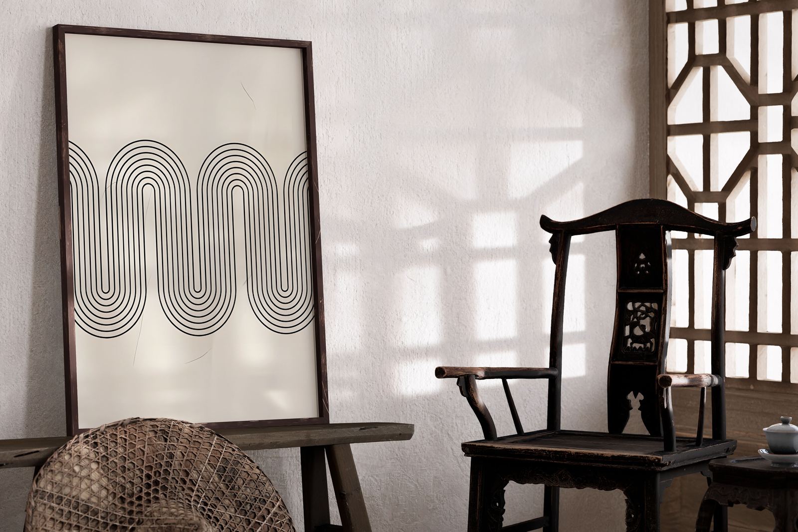 Poster - Geometrisch Minimalistisch Patroon