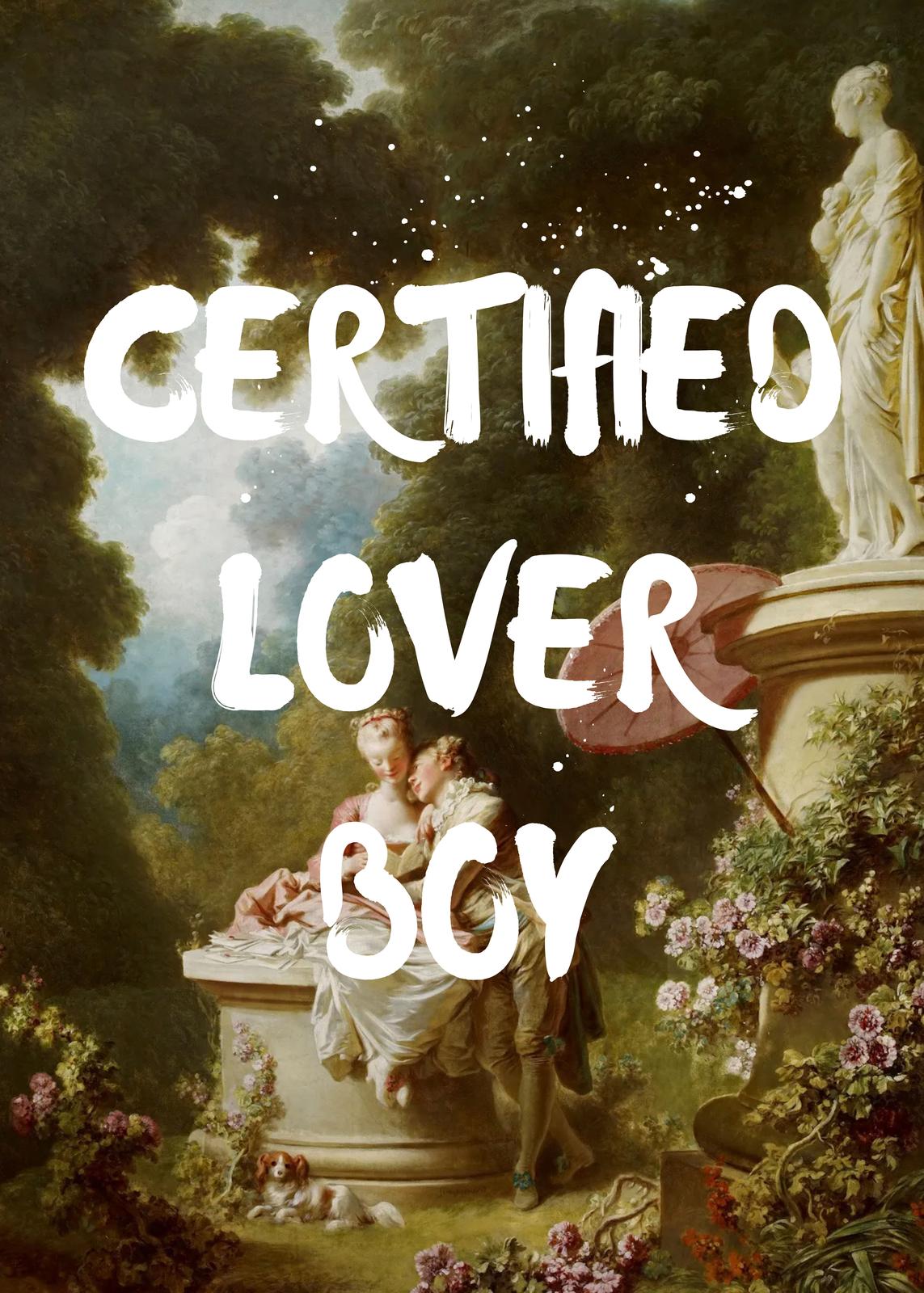 Poster - Gecertificeerde Minnaar Jongen