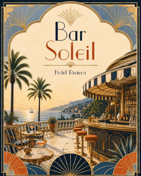 Poster - Bar Soleil Illustration