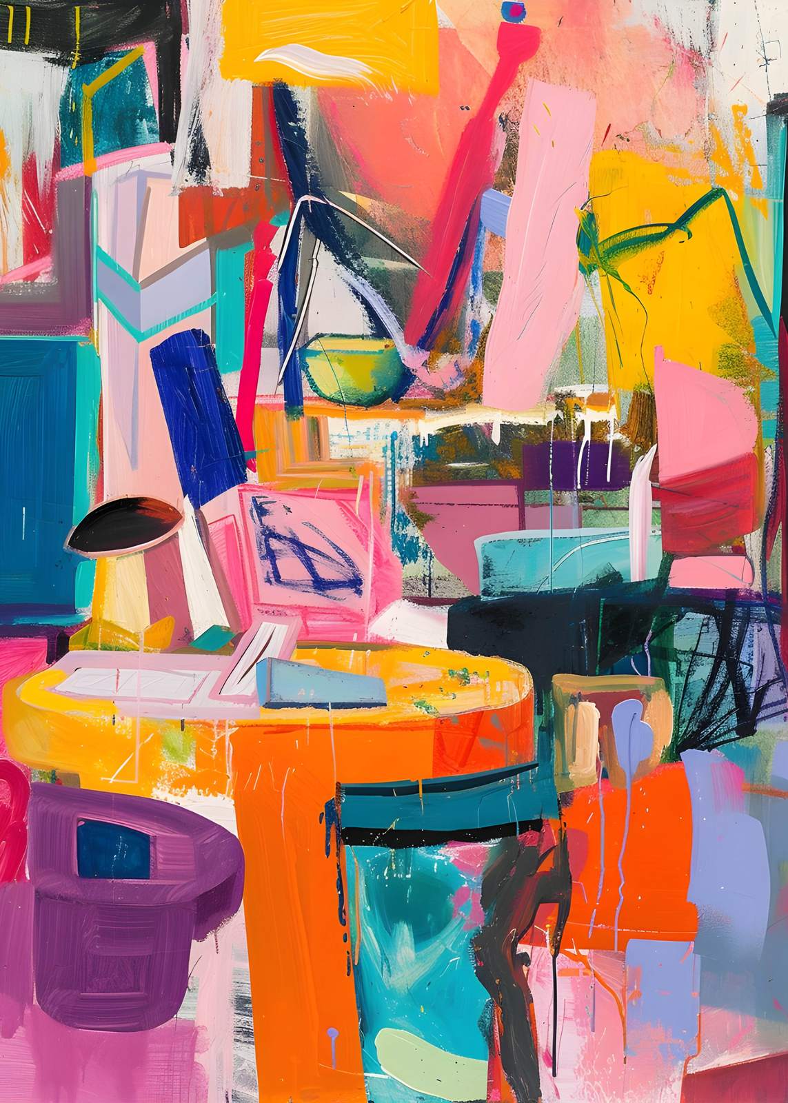Poster - Abstract kunstontwerp