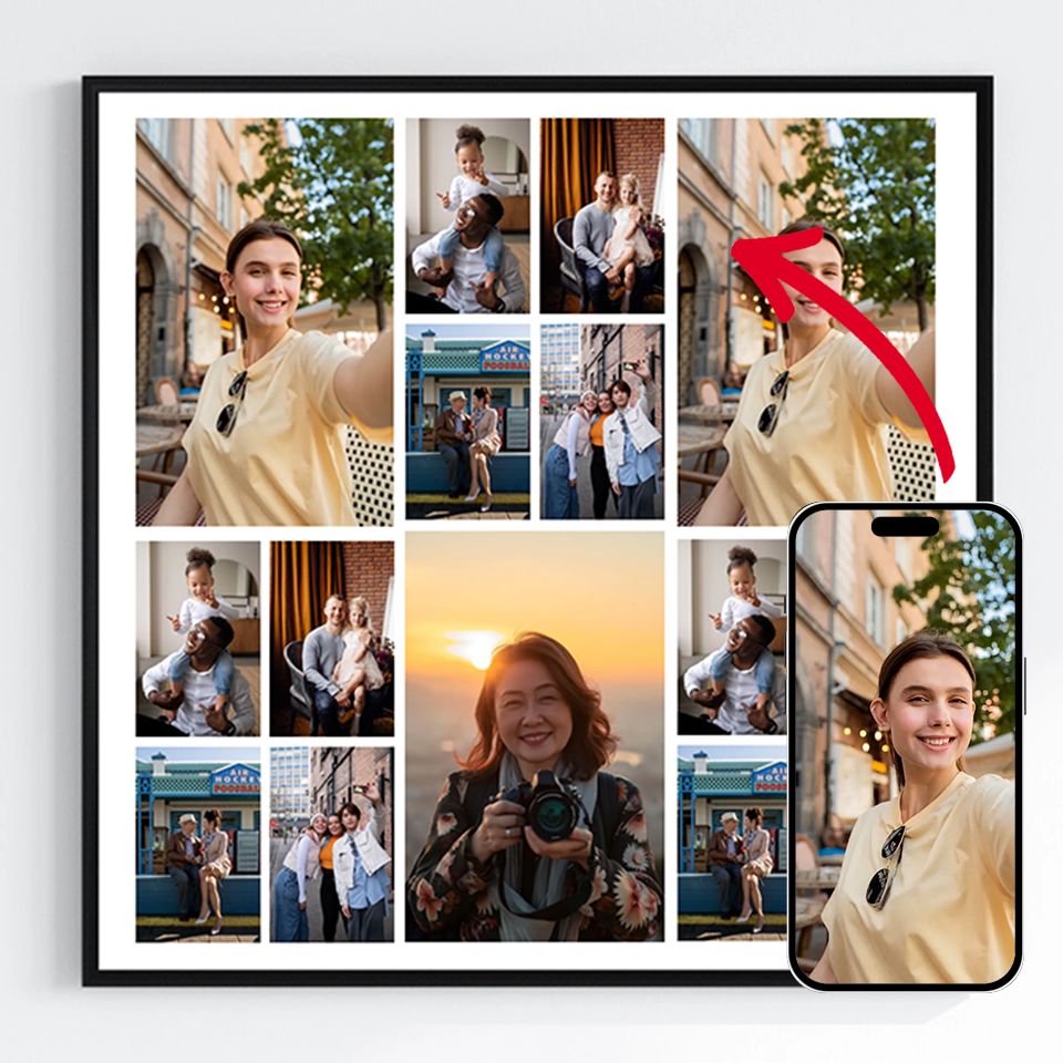 Gepersonaliseerde Posters - Upload je eigen afbeeldingen - 15 Foto's Vierkant