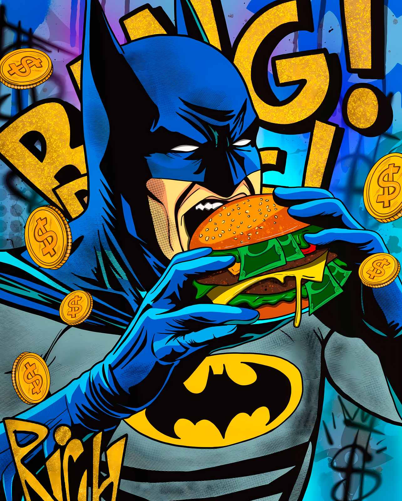 Poster - Batman Eet Burger