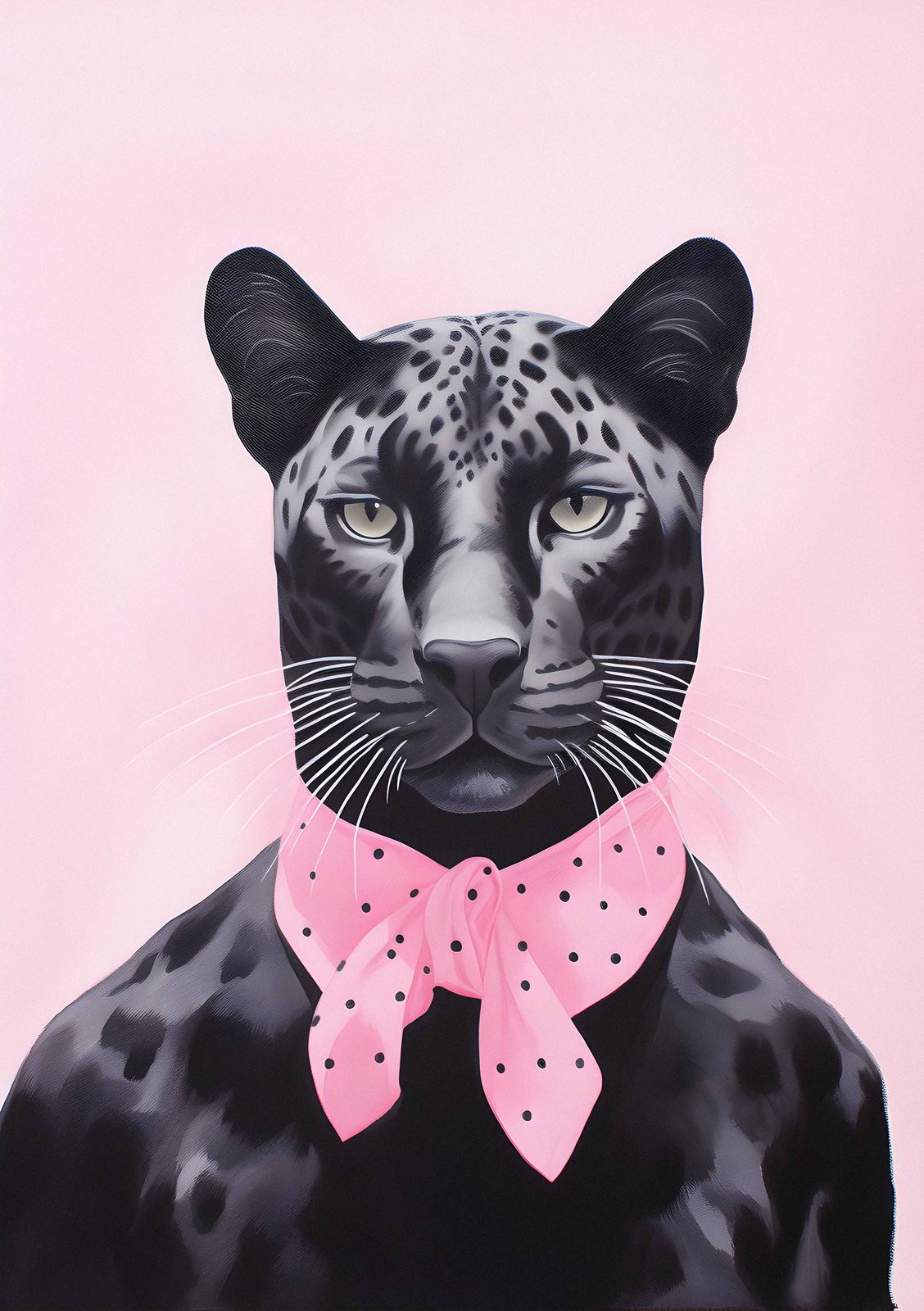 Poster - Roze Sjaal Panter