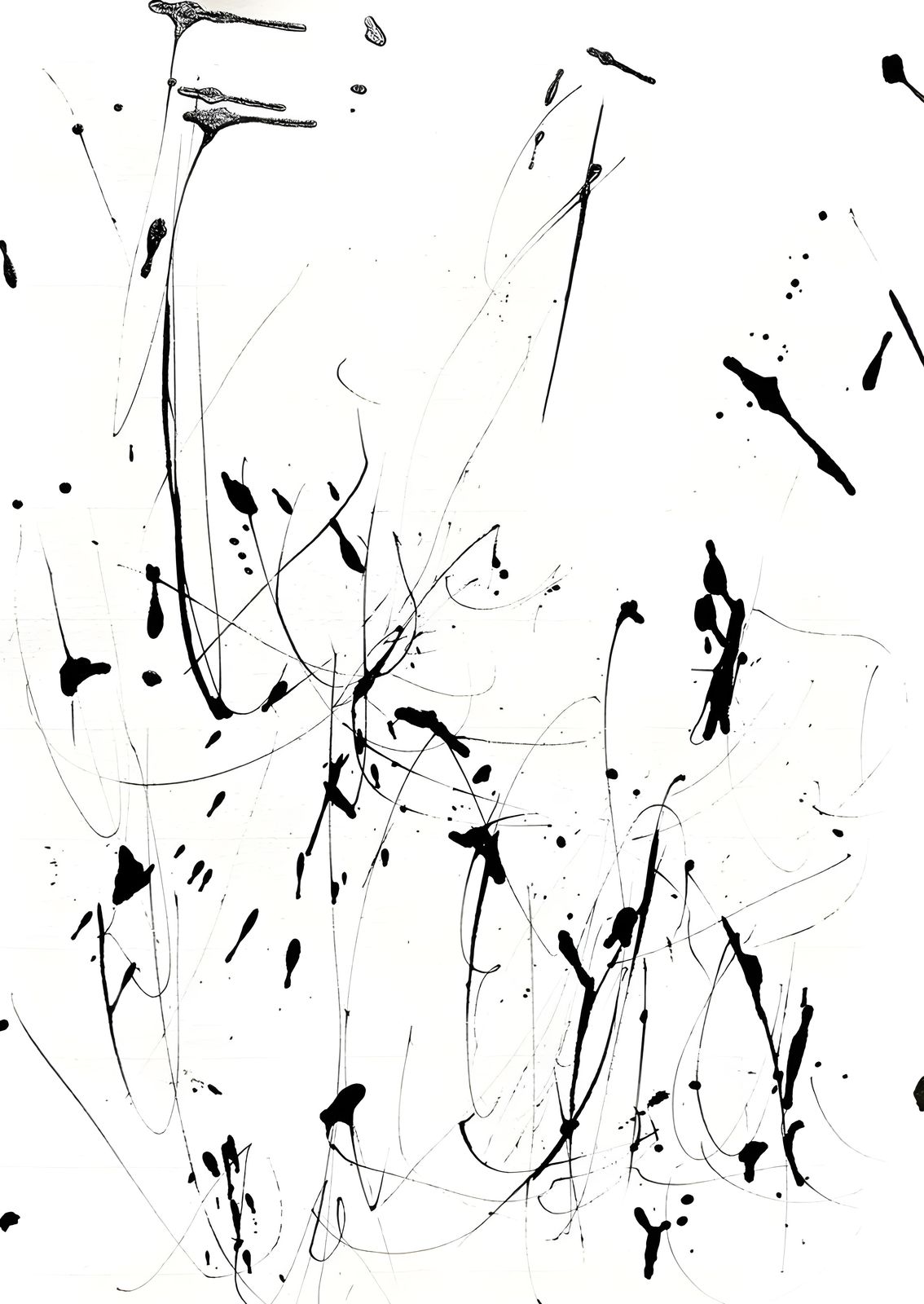 Poster - Abstract Zwart & Wit