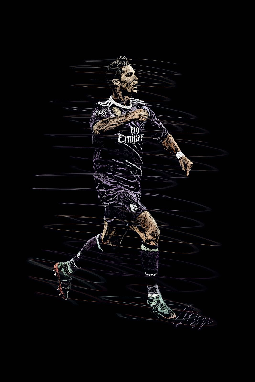 Poster - Dynamische Voetbalviering