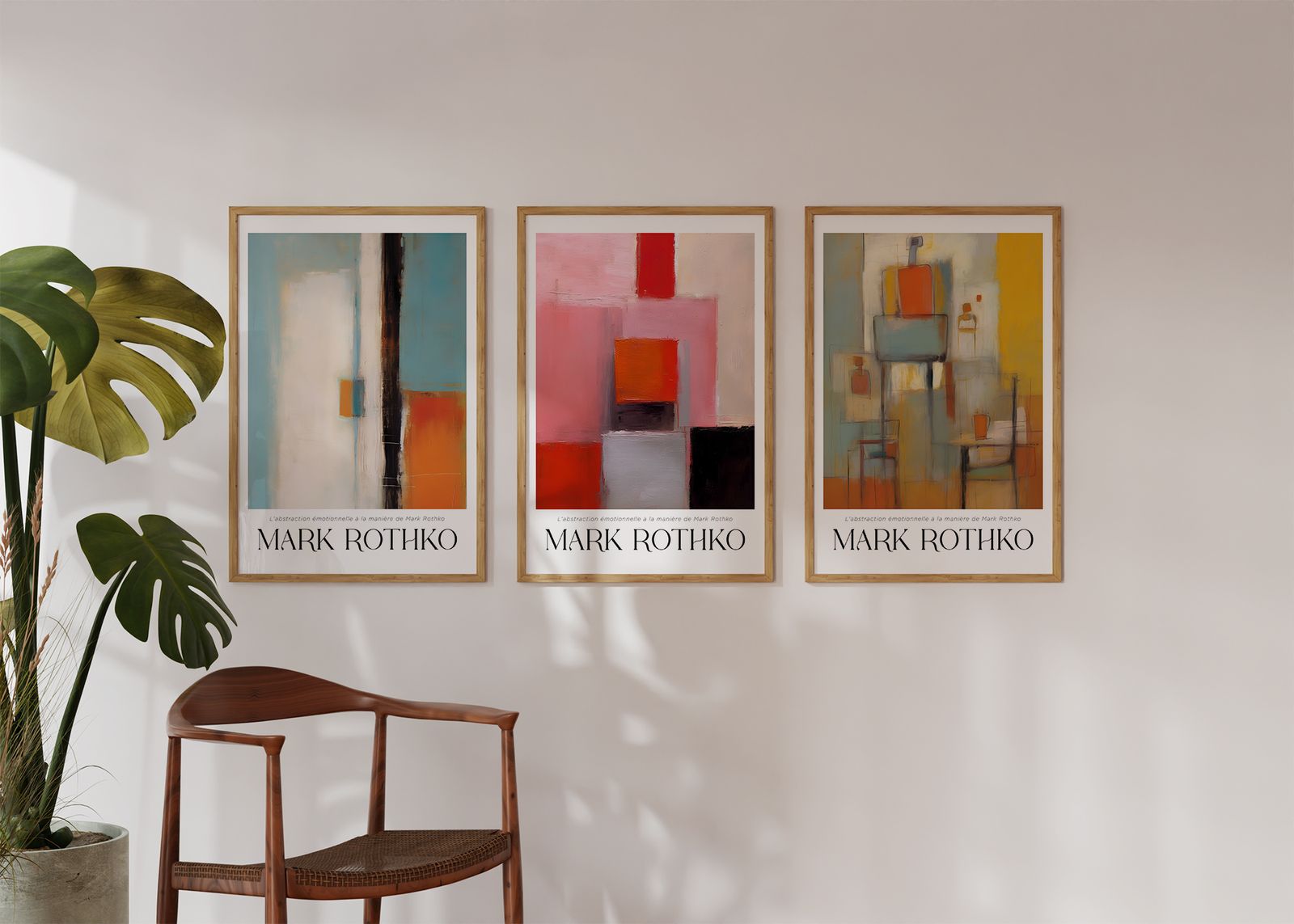 Poster - Mark Rothko Abstracties / Set van 3