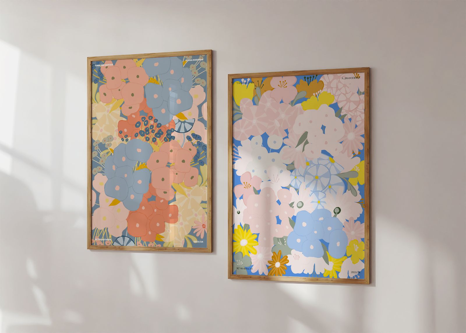 Poster - Tijdloze Flora / Set van 2
