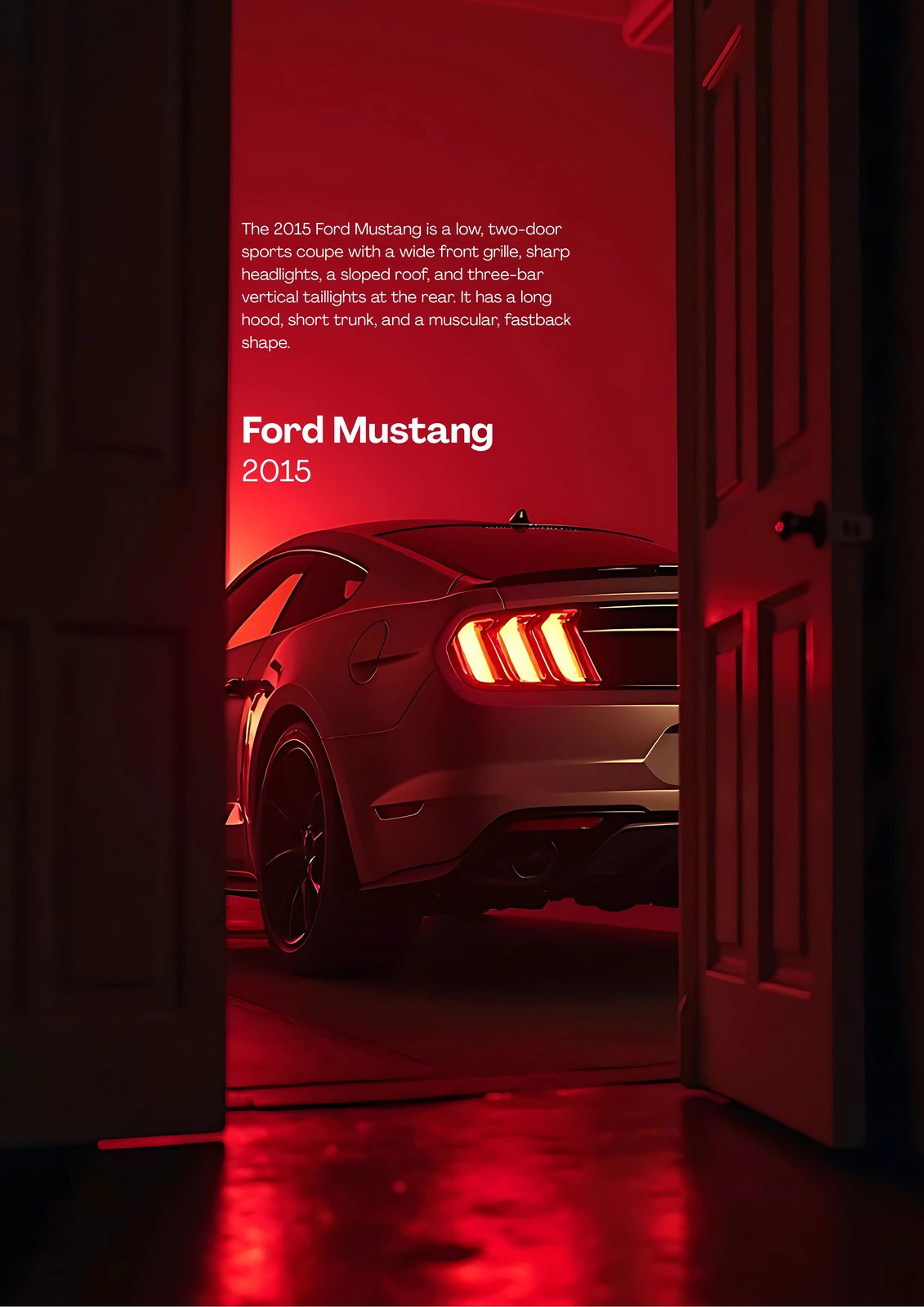 Poster - Ford Mustang 2015