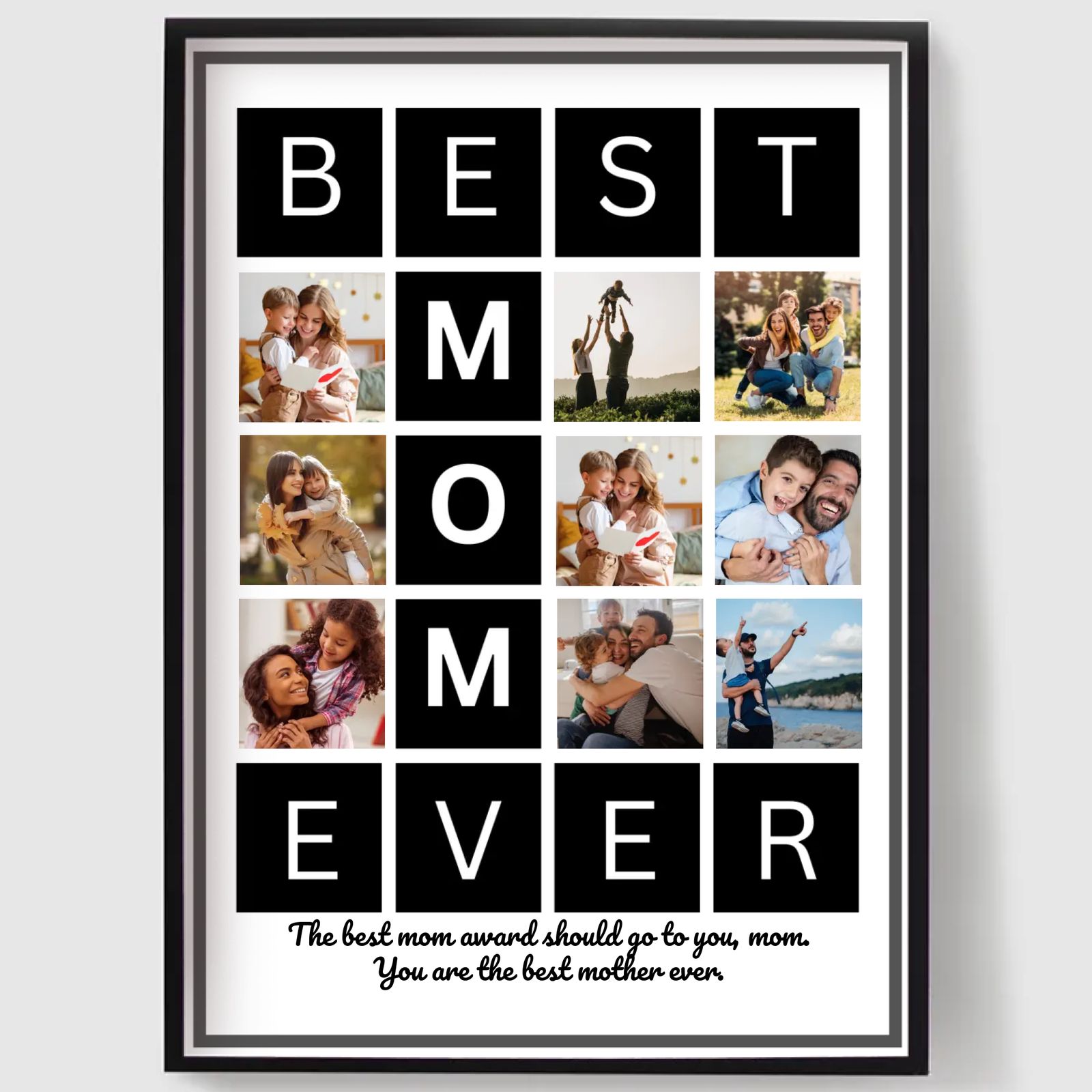Gepersonaliseerde poster - Beste moeder ooit